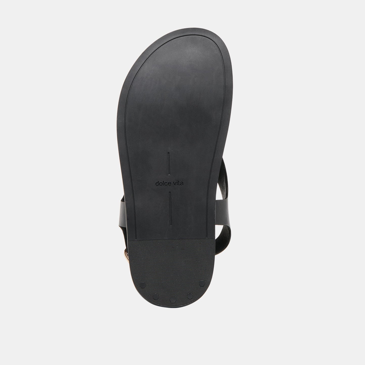 Jony Black Leather Sandals