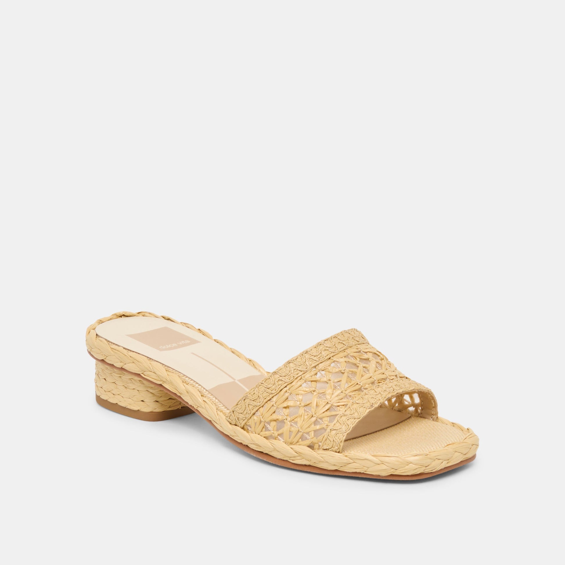 Dixi Lt Natural Cross Hatch Raffia Sandals