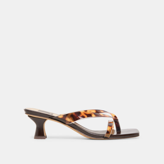 Brevel Vinyl Tortoise Jelly Heels