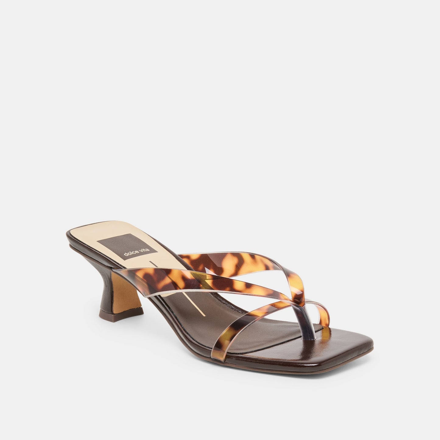 Brevel Vinyl Tortoise Jelly Heels