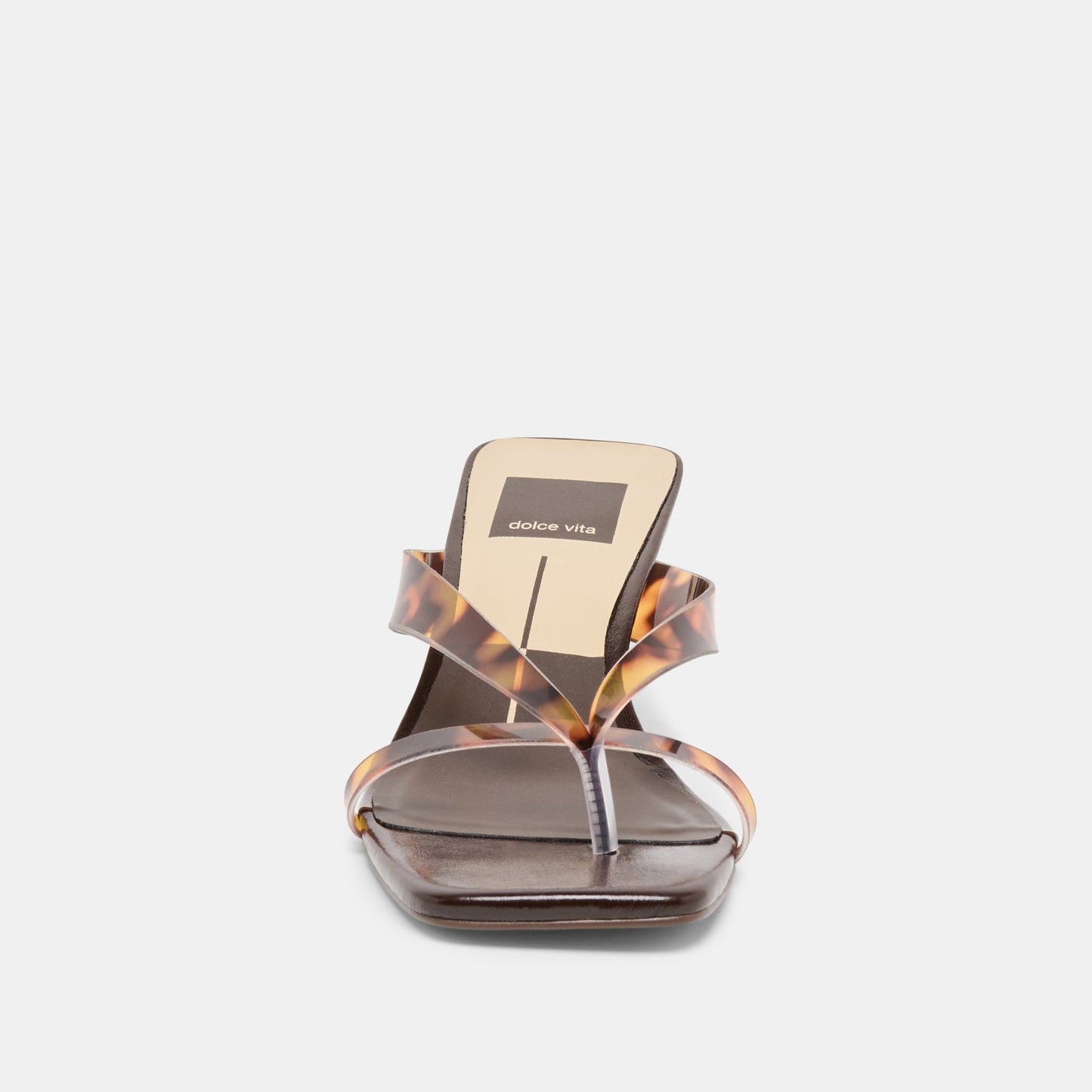 Brevel Vinyl Tortoise Jelly Heels