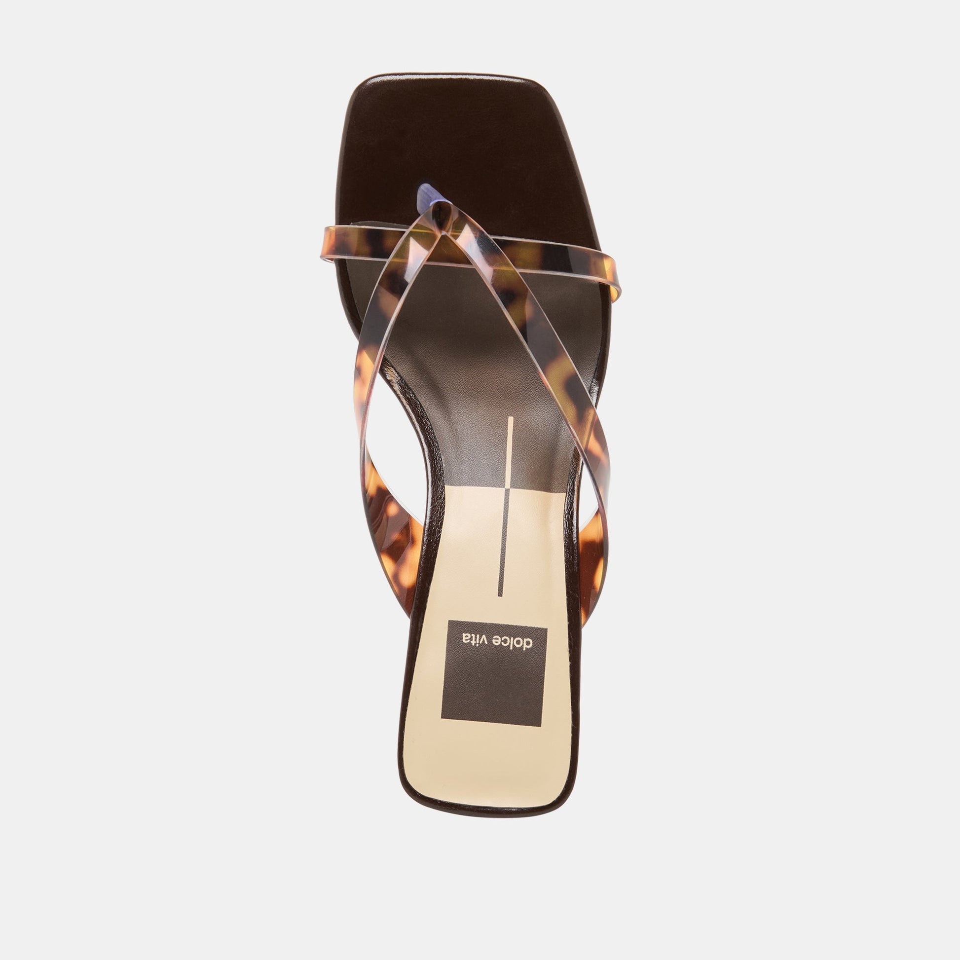 Brevel Vinyl Tortoise Jelly Heels