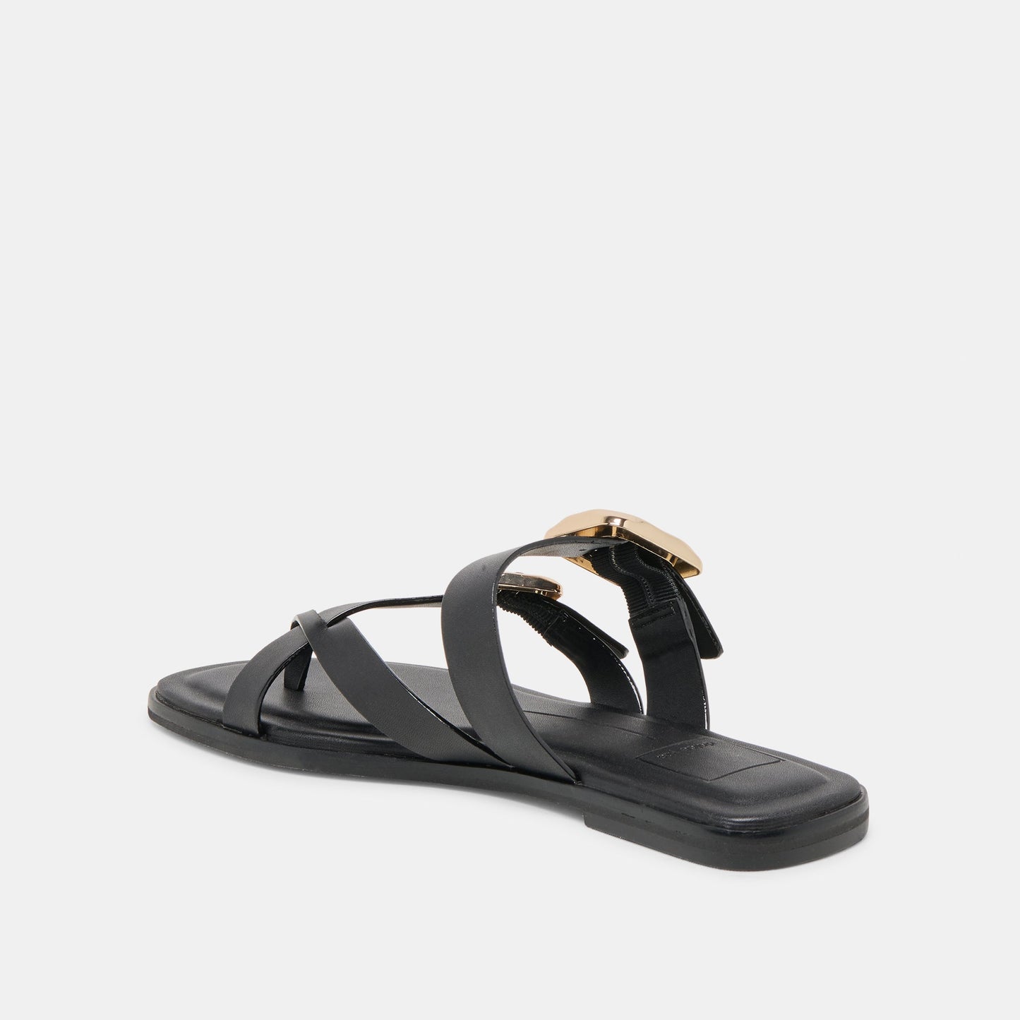 Shore Black Leather Sandals