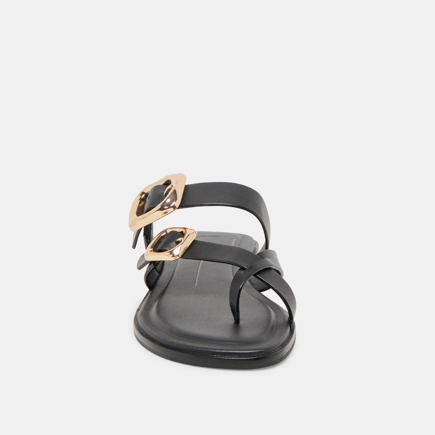 Shore Black Leather Sandals