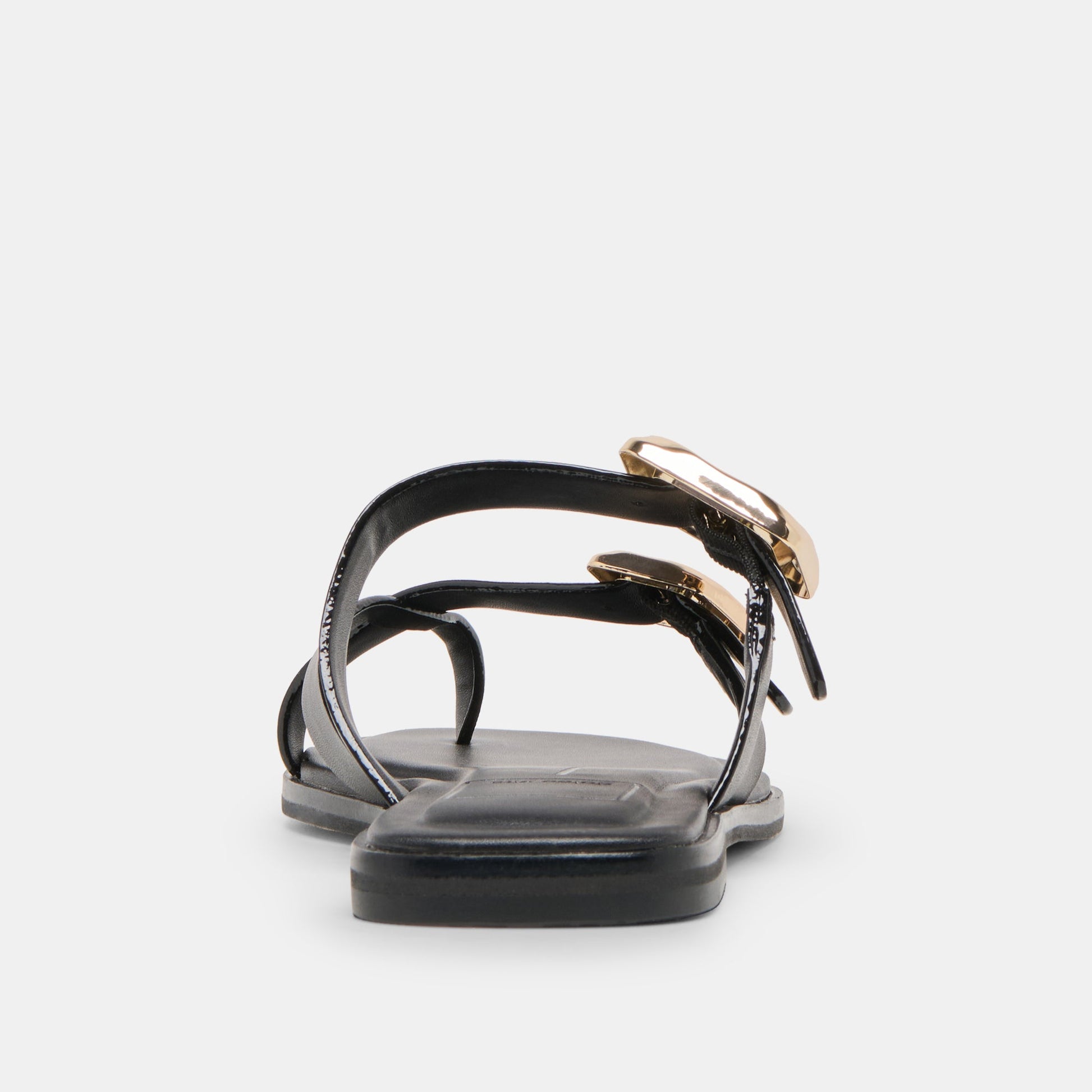Shore Black Leather Sandals