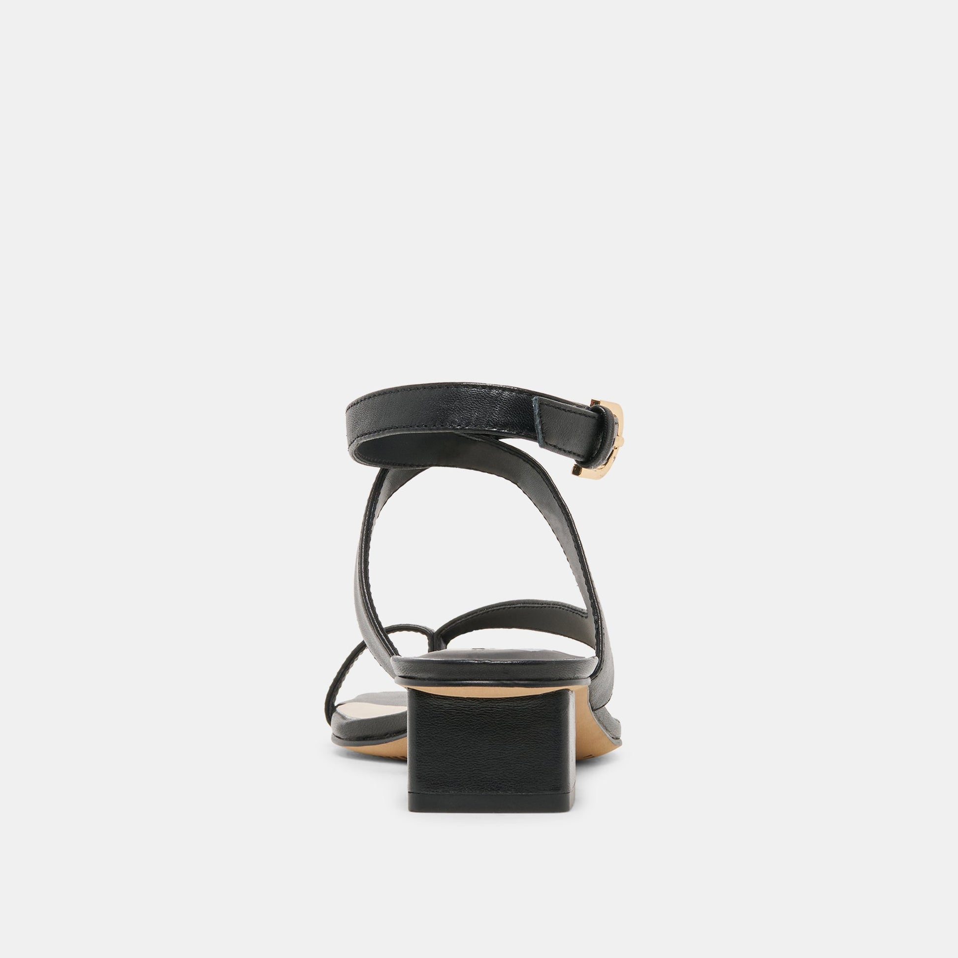 Kameo Black Leather Heels