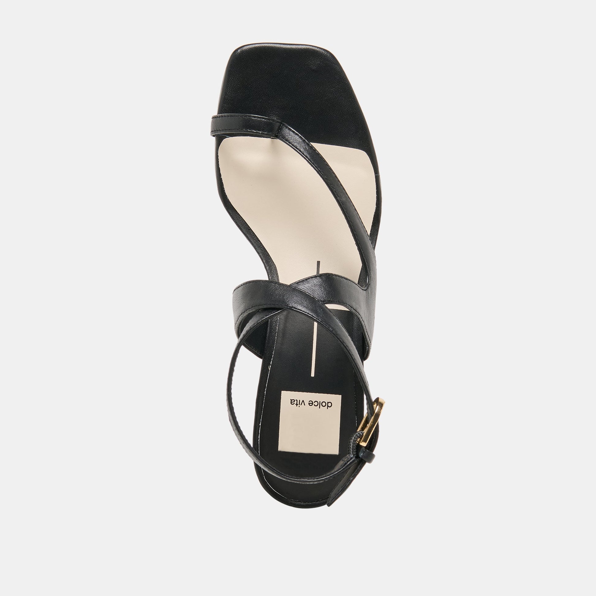 Kameo Black Leather Heels