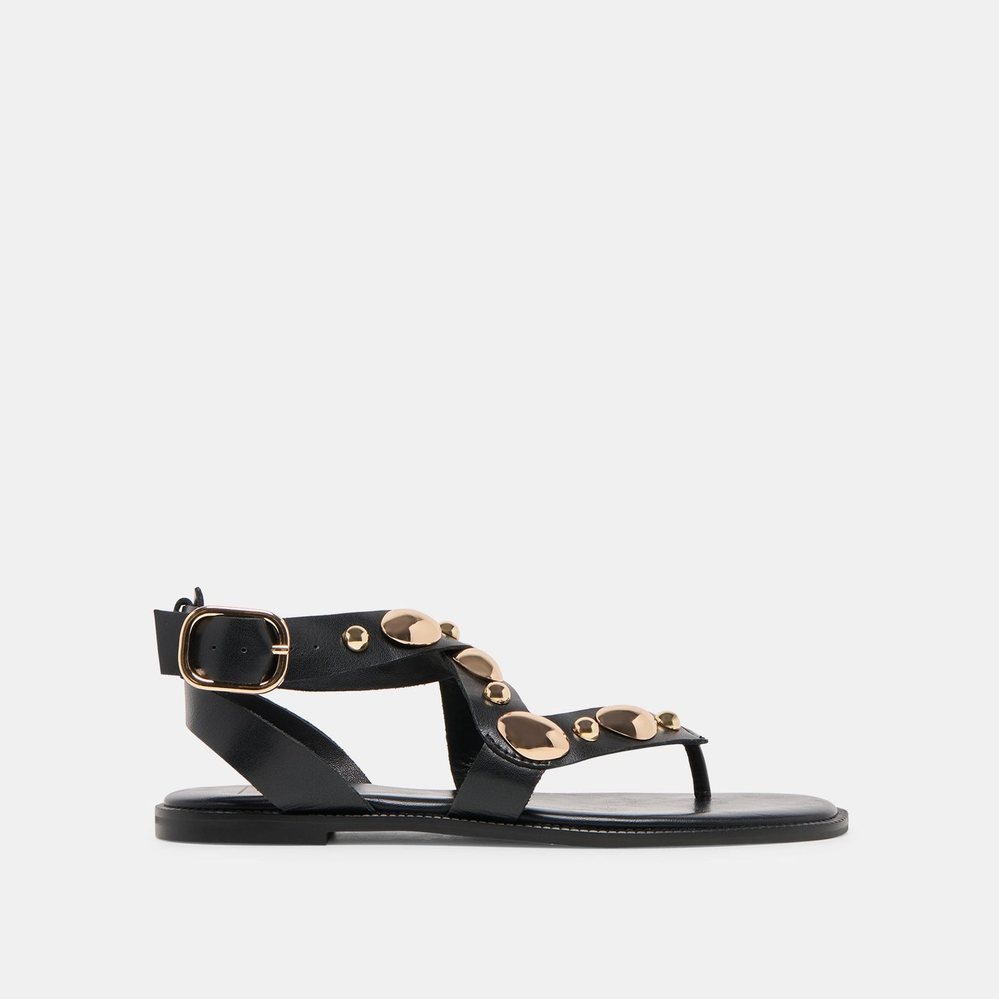 Jayde Black Leather Sandals