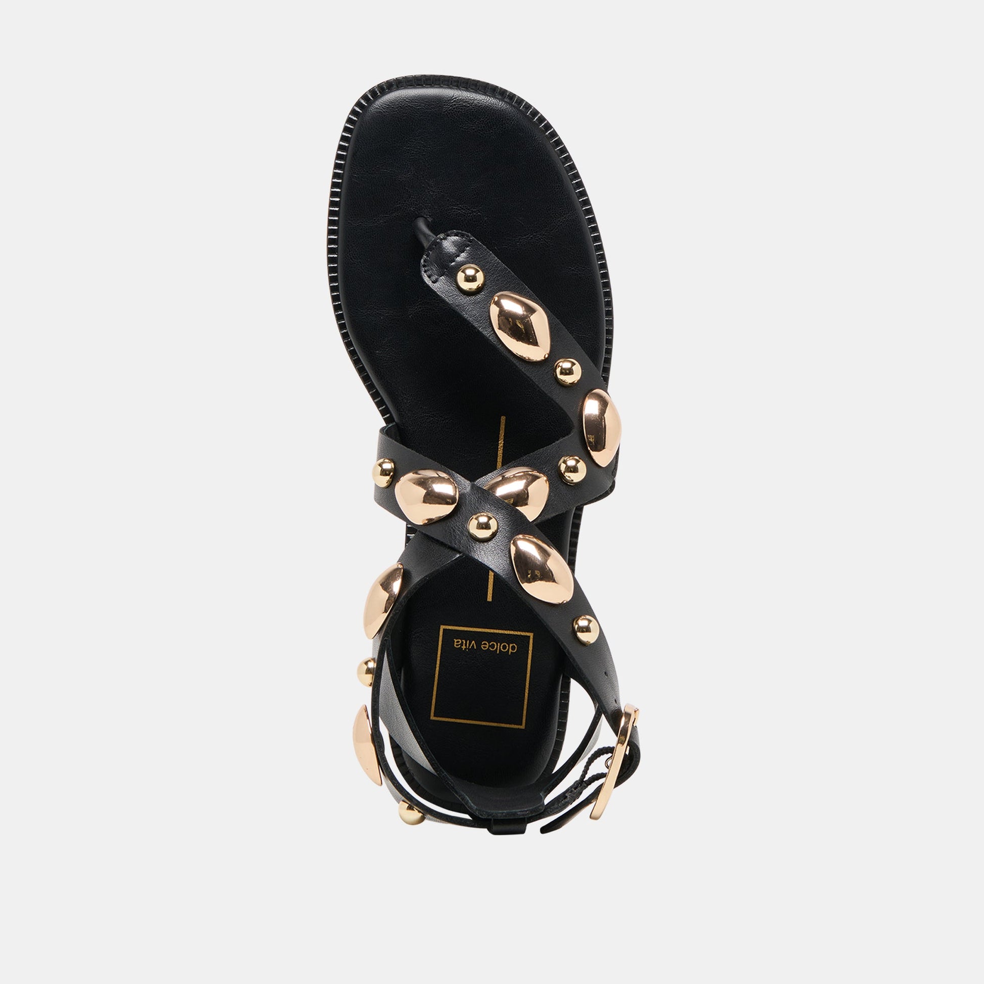 Jayde Black Leather Sandals