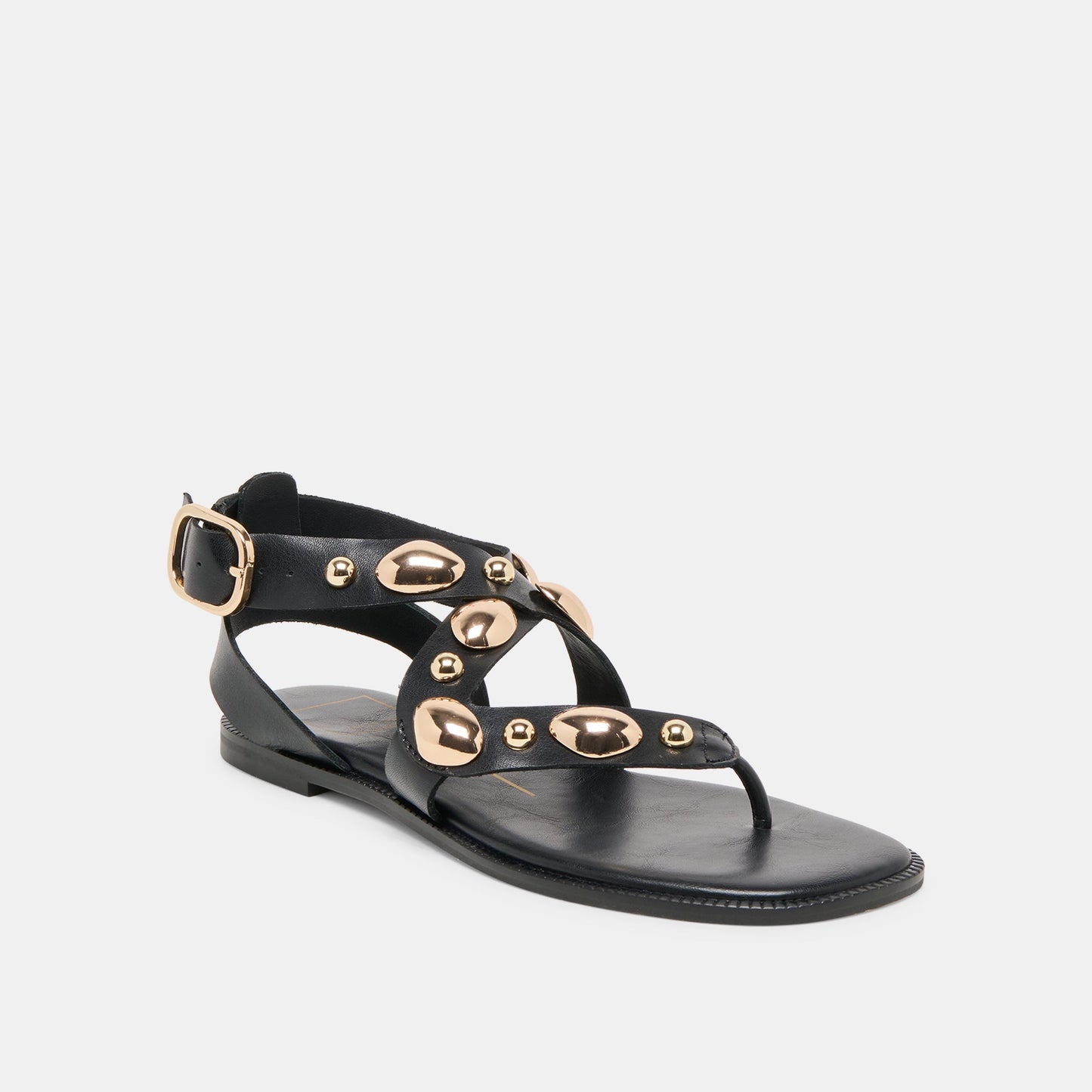 Jayde Black Leather Sandals