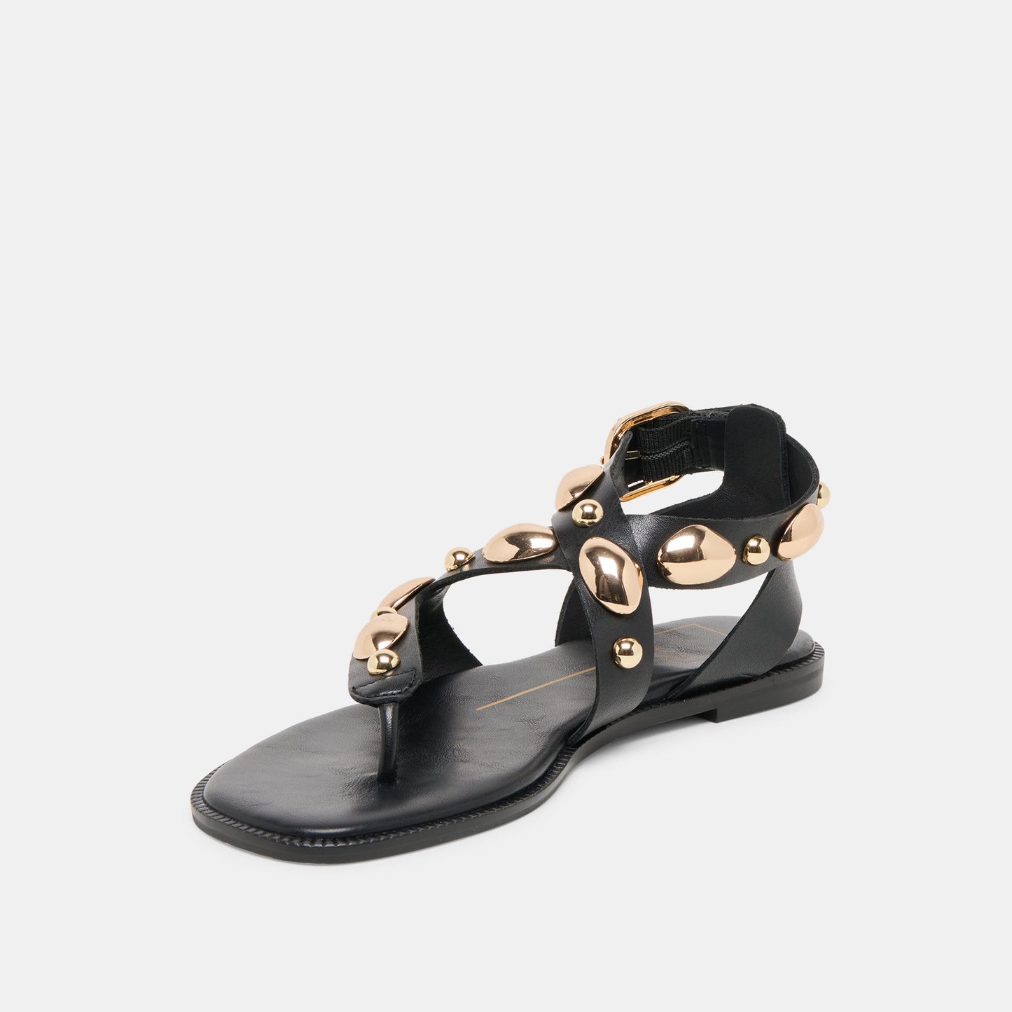 Jayde Black Leather Sandals