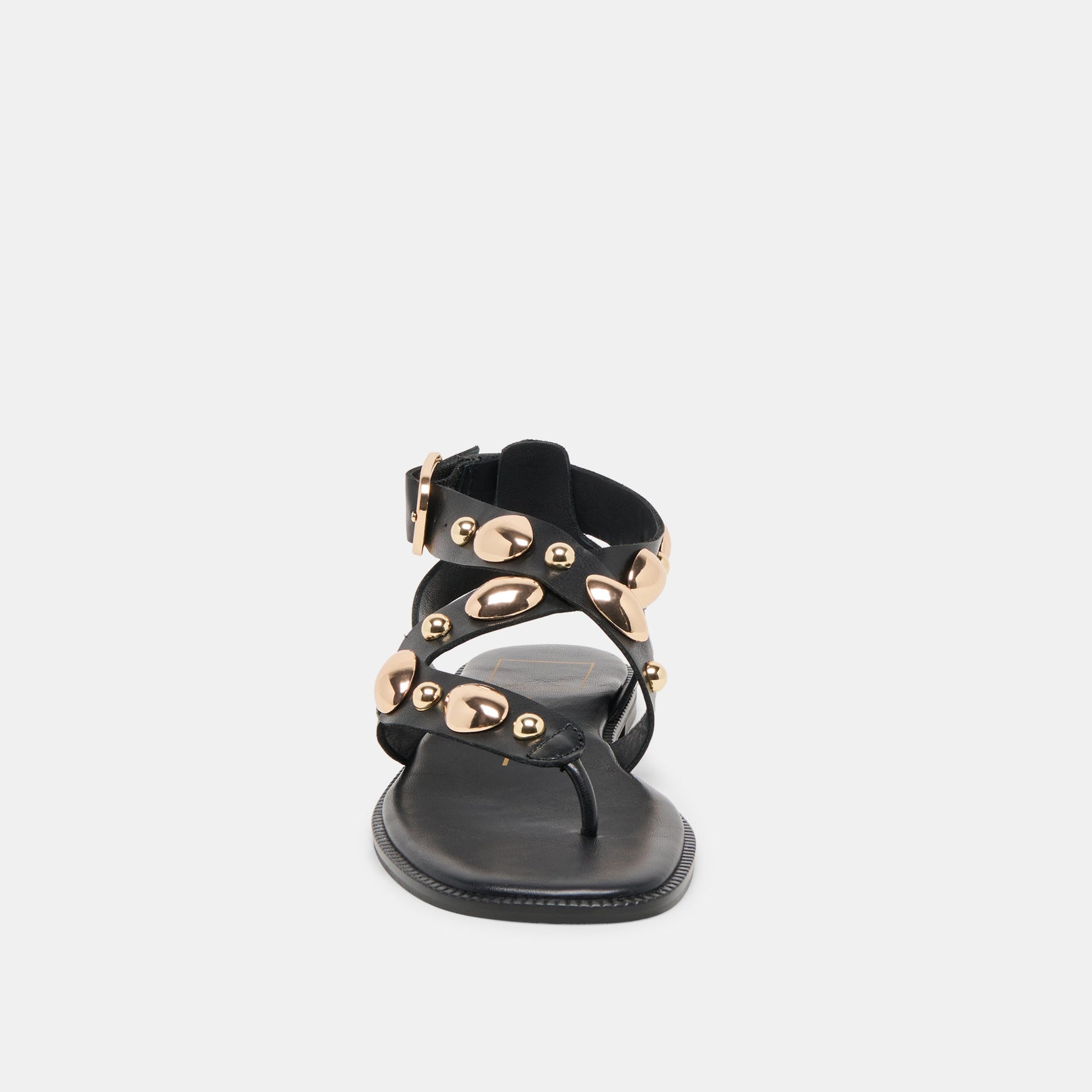 Jayde Black Leather Sandals