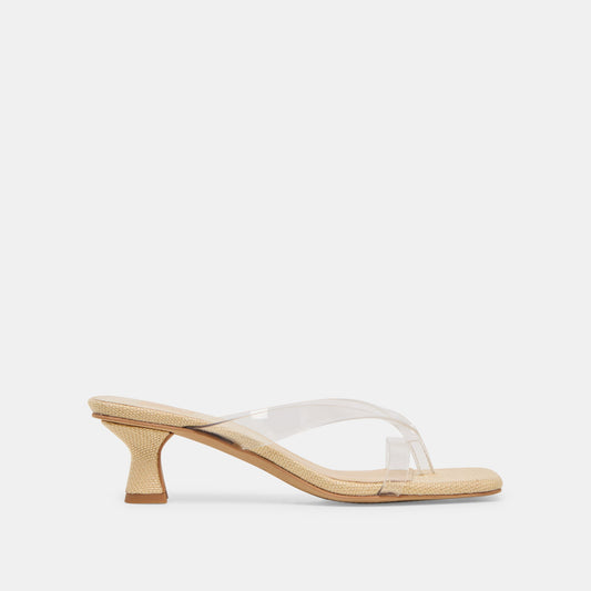 Brevel Vinyl Crystal Jelly Heels