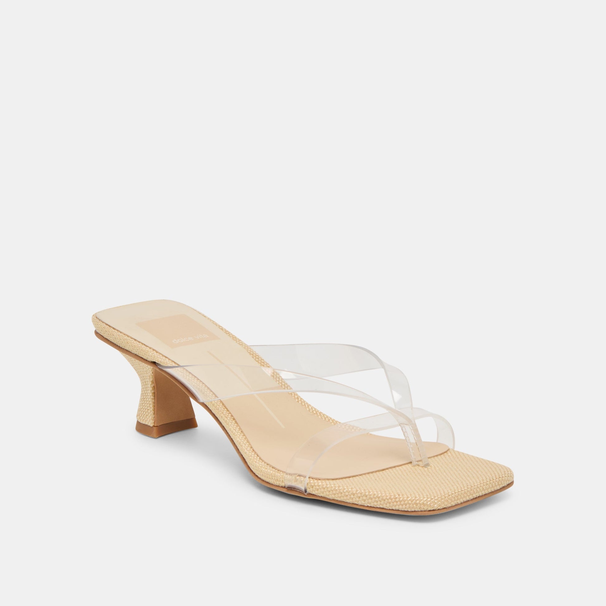 Brevel Vinyl Crystal Jelly Heels