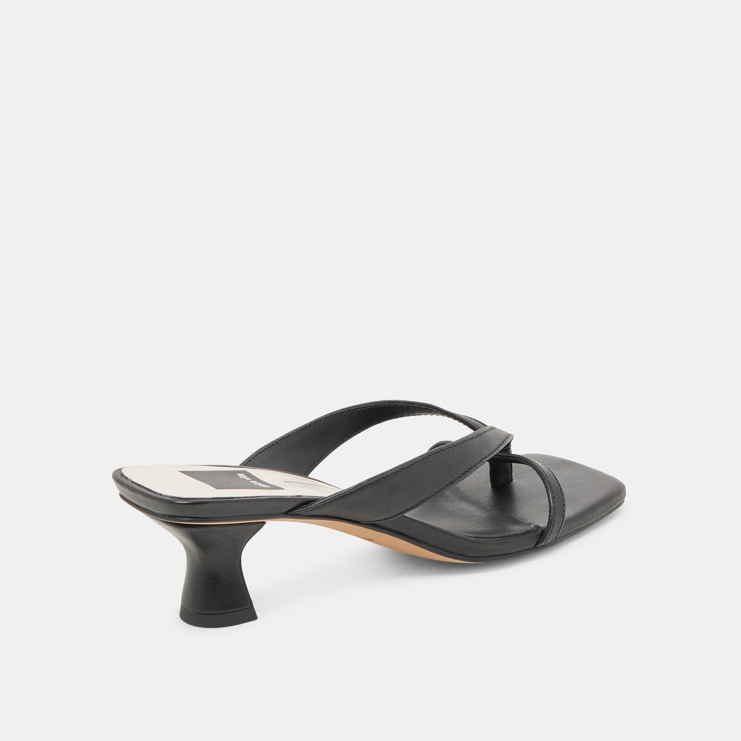 BREVEL WIDE HEELS ONYX LEATHER
 – Dolce Vita