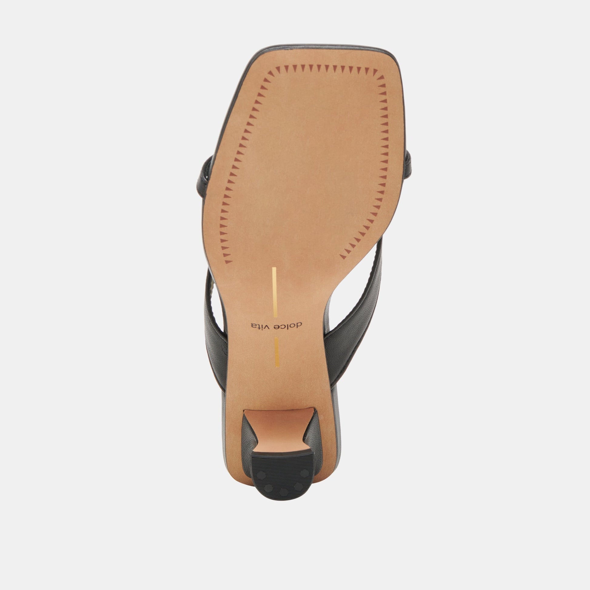 BREVEL WIDE HEELS ONYX LEATHER
 – Dolce Vita