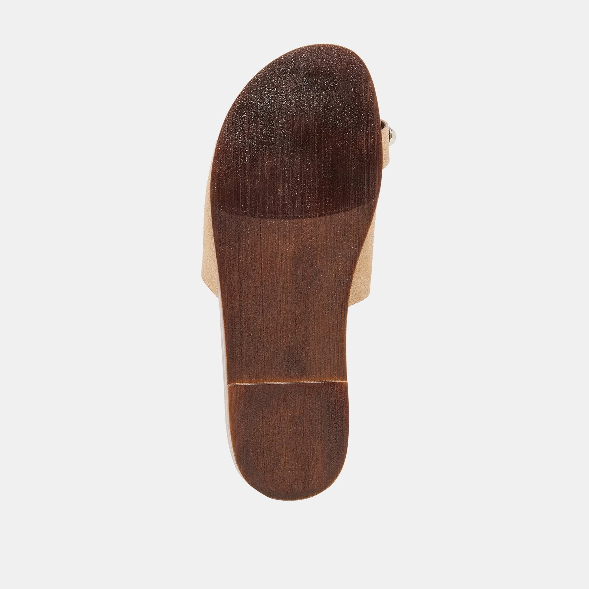 MOXY Sand Suede Metal Detail Open-Toe Sandals