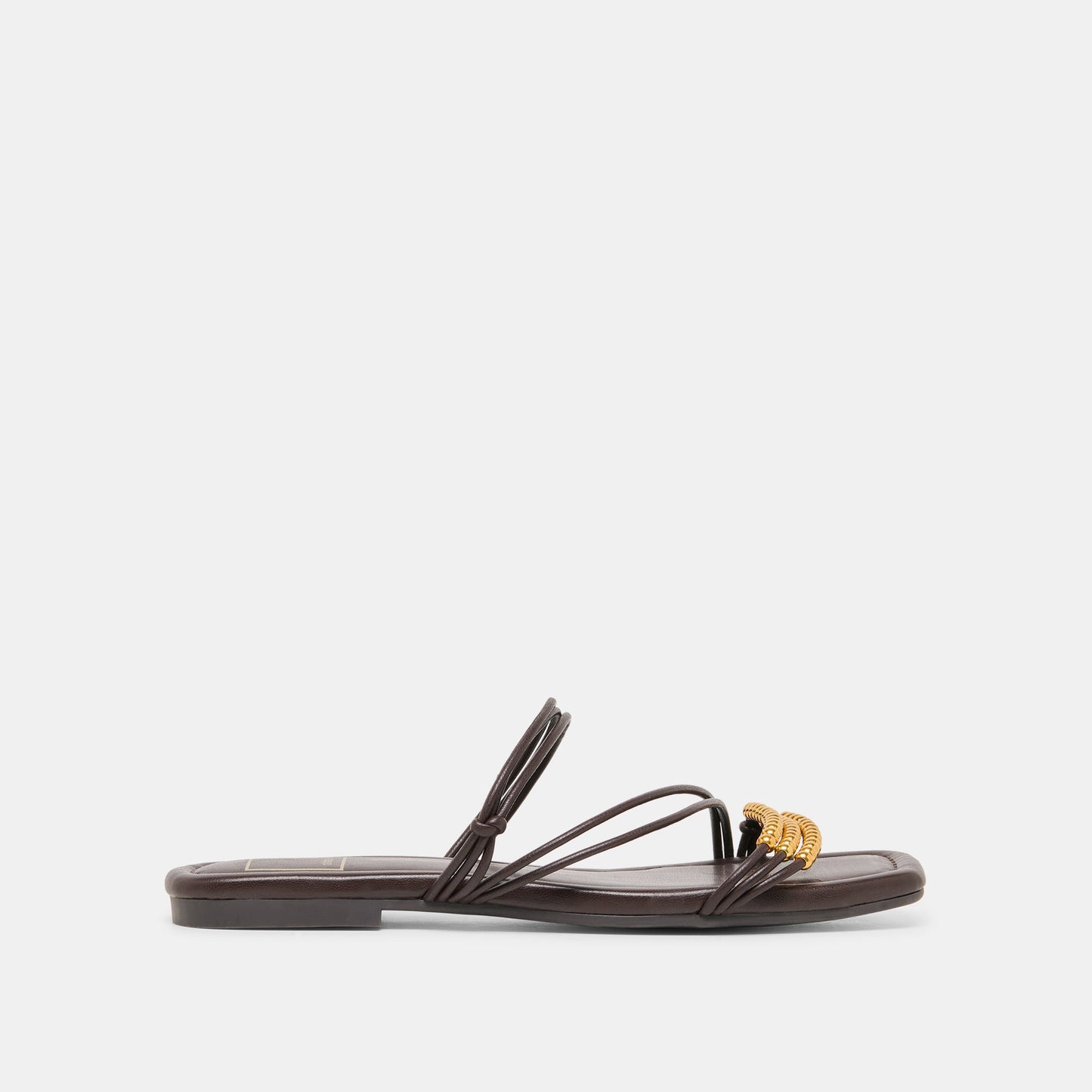 LYNDEE BEAD Espresso Stella Strappy Open-Toe Sandals