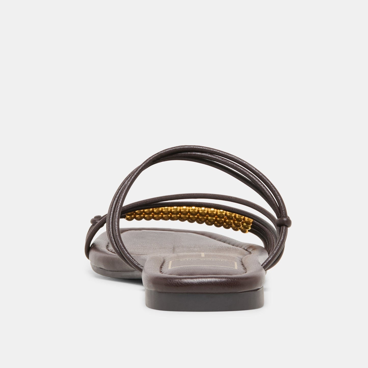 LYNDEE BEAD Espresso Stella Strappy Open-Toe Sandals