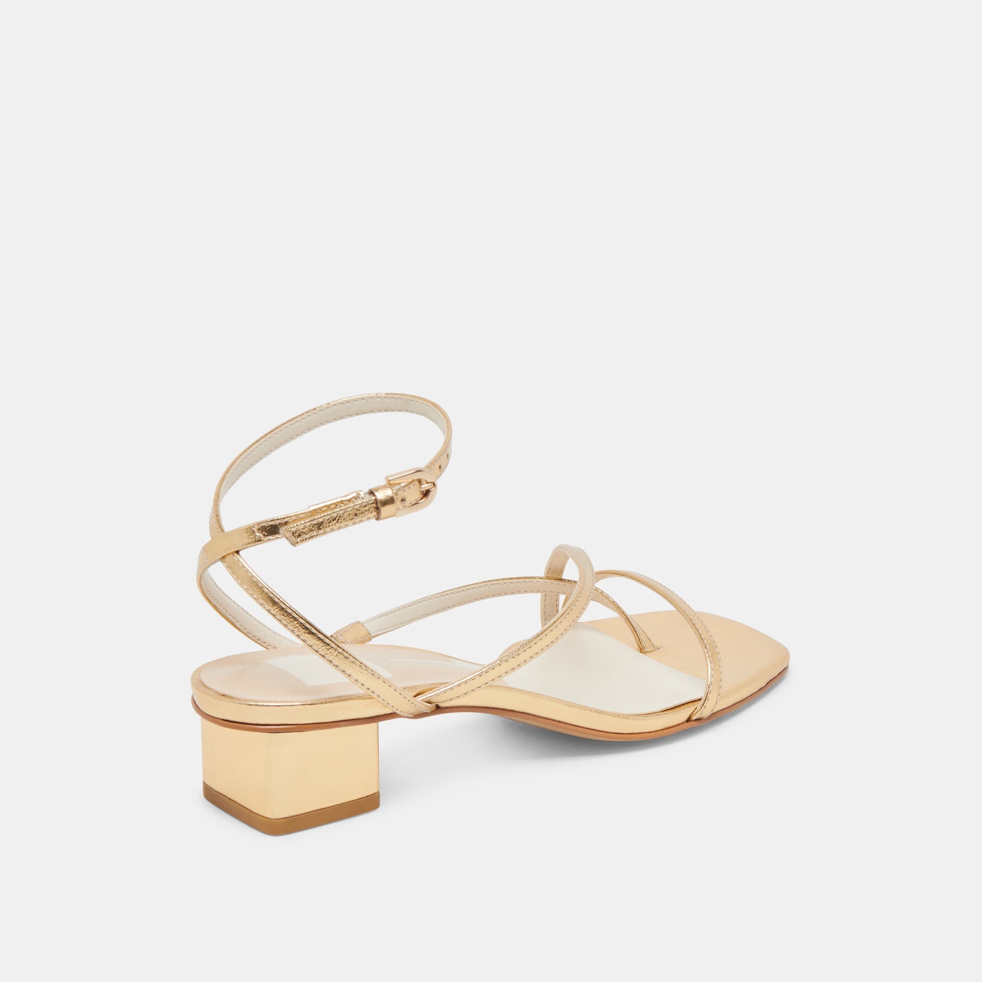 Karlos Wide Gold Metallic Stella Sandals