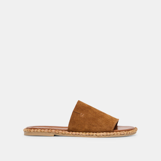 Ridge Chestnut Suede Sandals