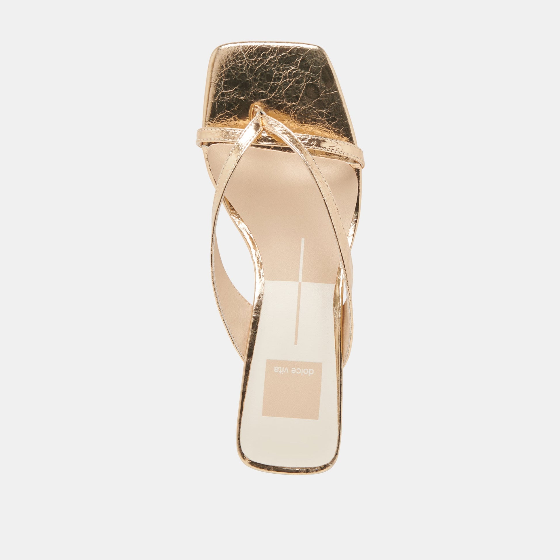BREVEL HEELS GOLD DISTRESSED LEATHER
 – Dolce Vita