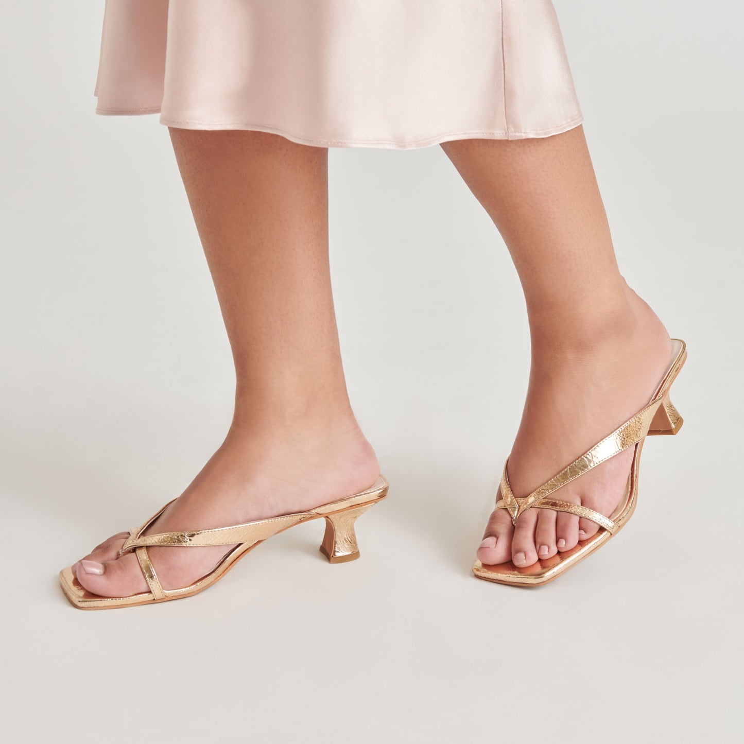 BREVEL HEELS GOLD DISTRESSED LEATHER
 – Dolce Vita
