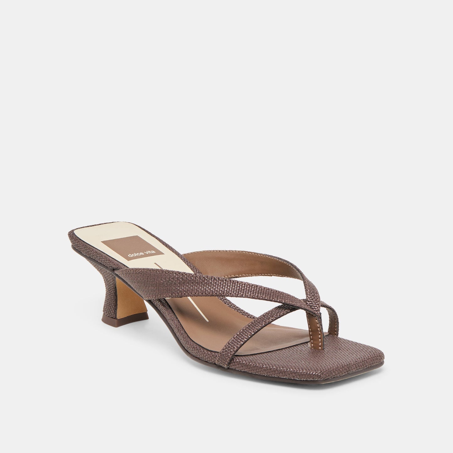 Brevel Chocolate Raffia Heels