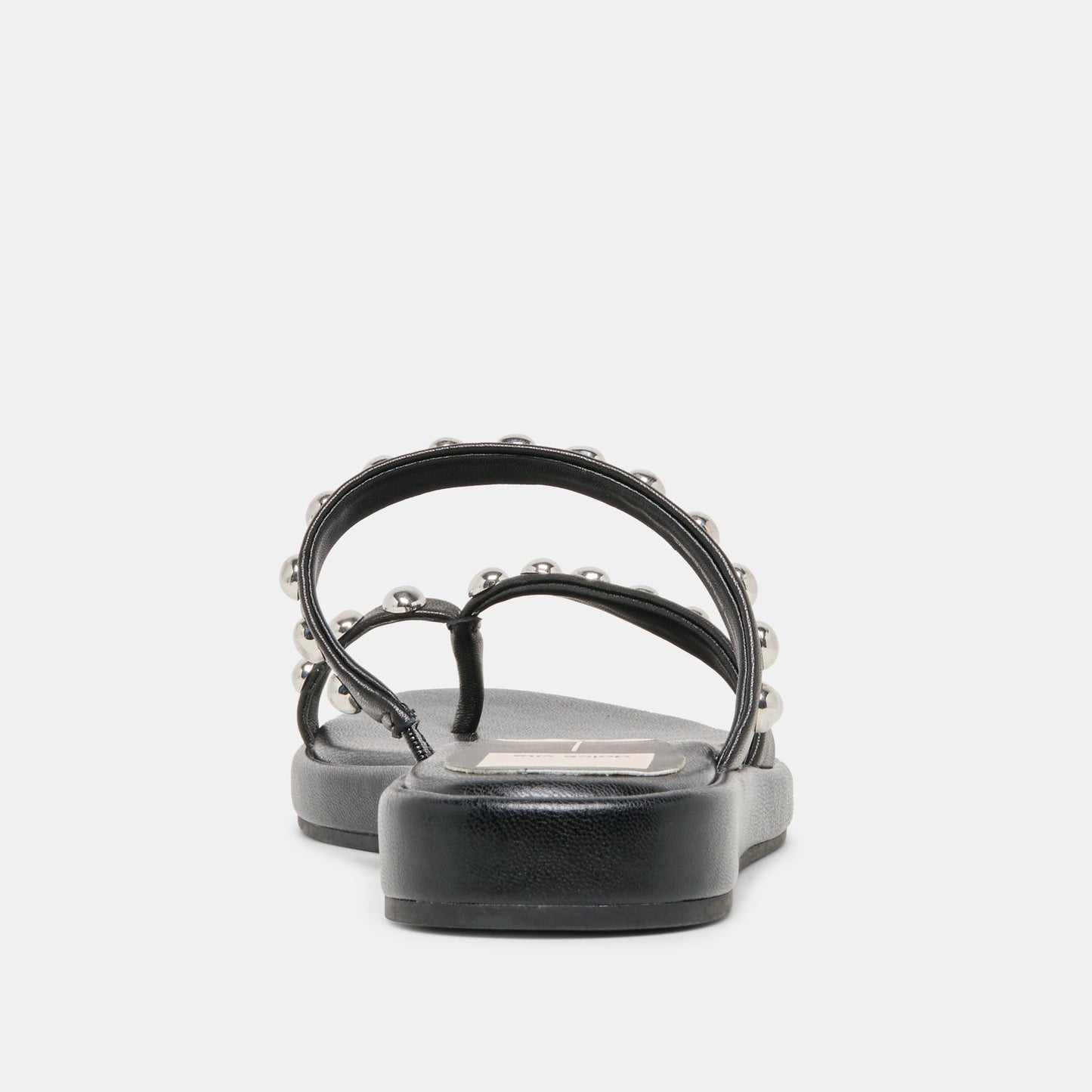 Amary Stud Black Leather Sandals