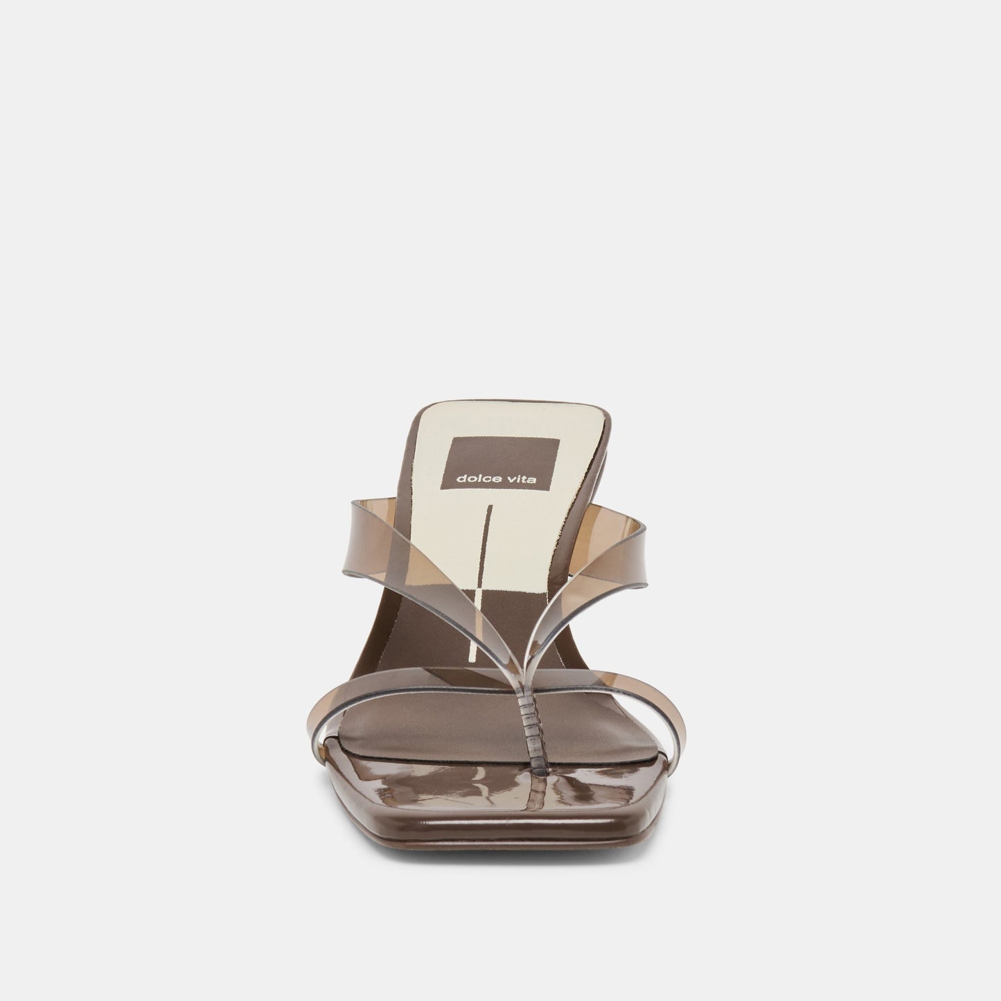 Brevel Vinyl Dk Brown Jelly Heels