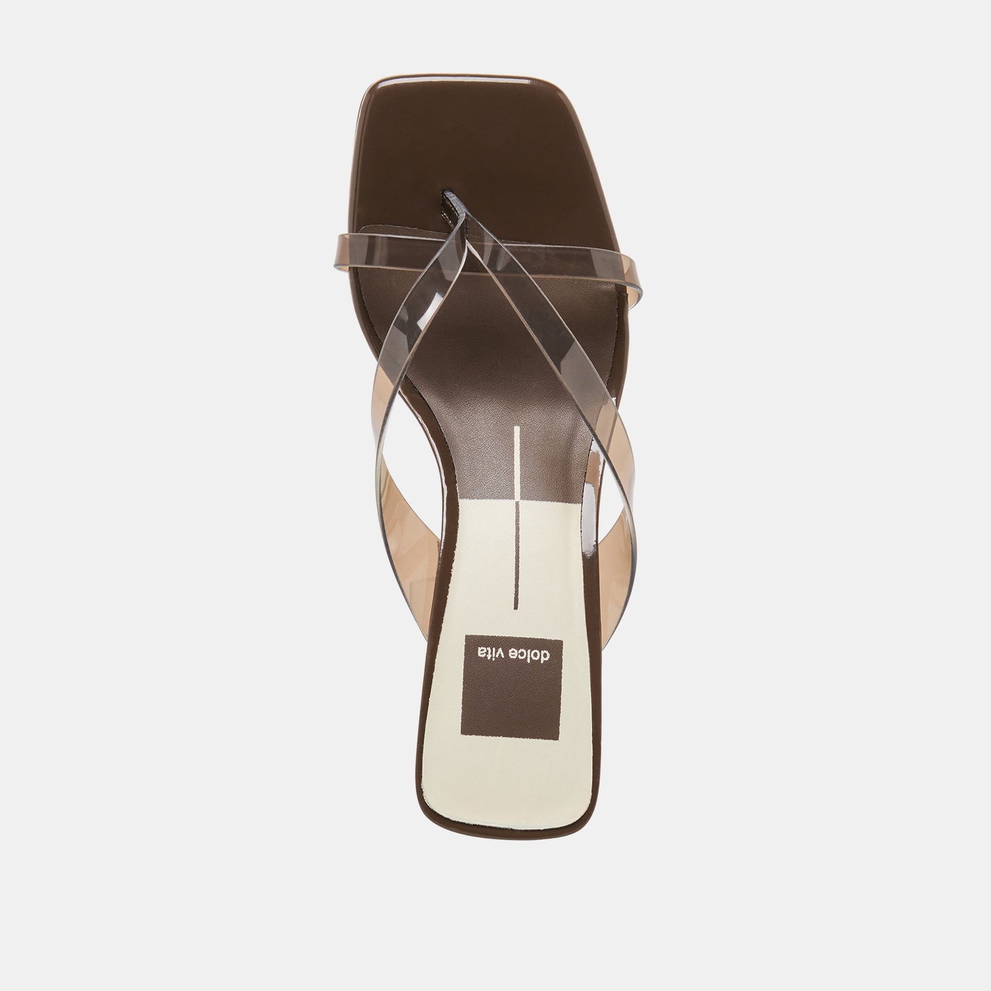 Brevel Vinyl Dk Brown Jelly Heels