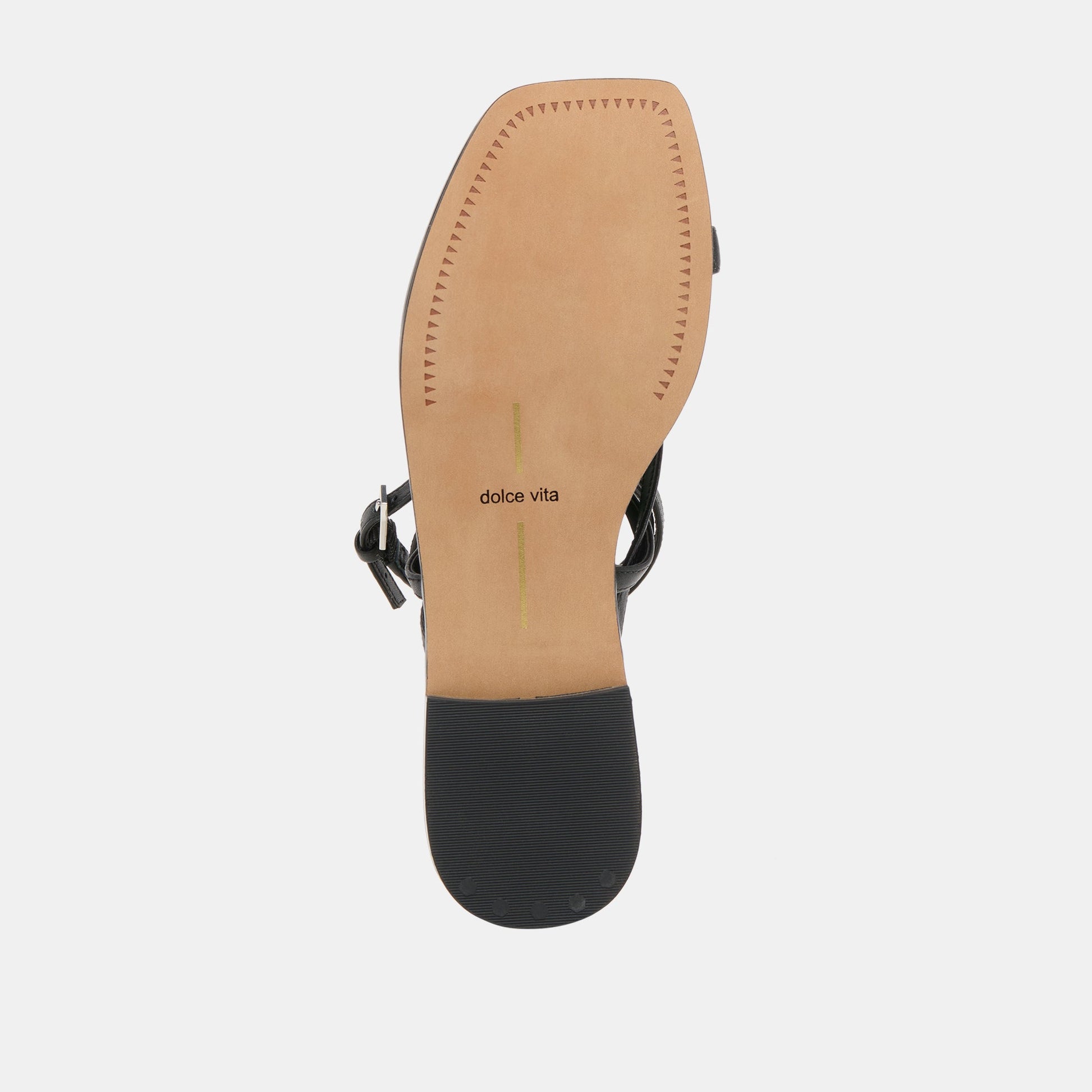 Tyrice Black Leather Sandals