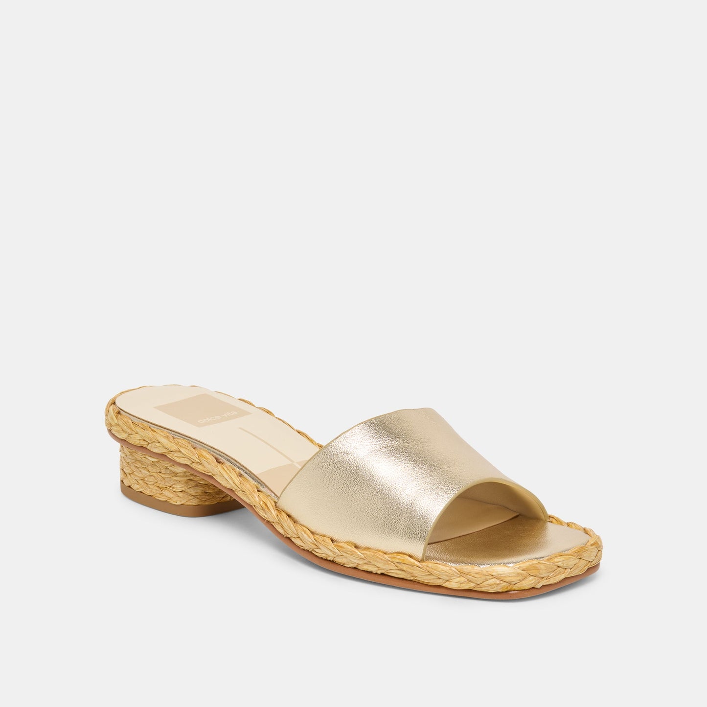 Dixi Wide Platinum Leather Sandals