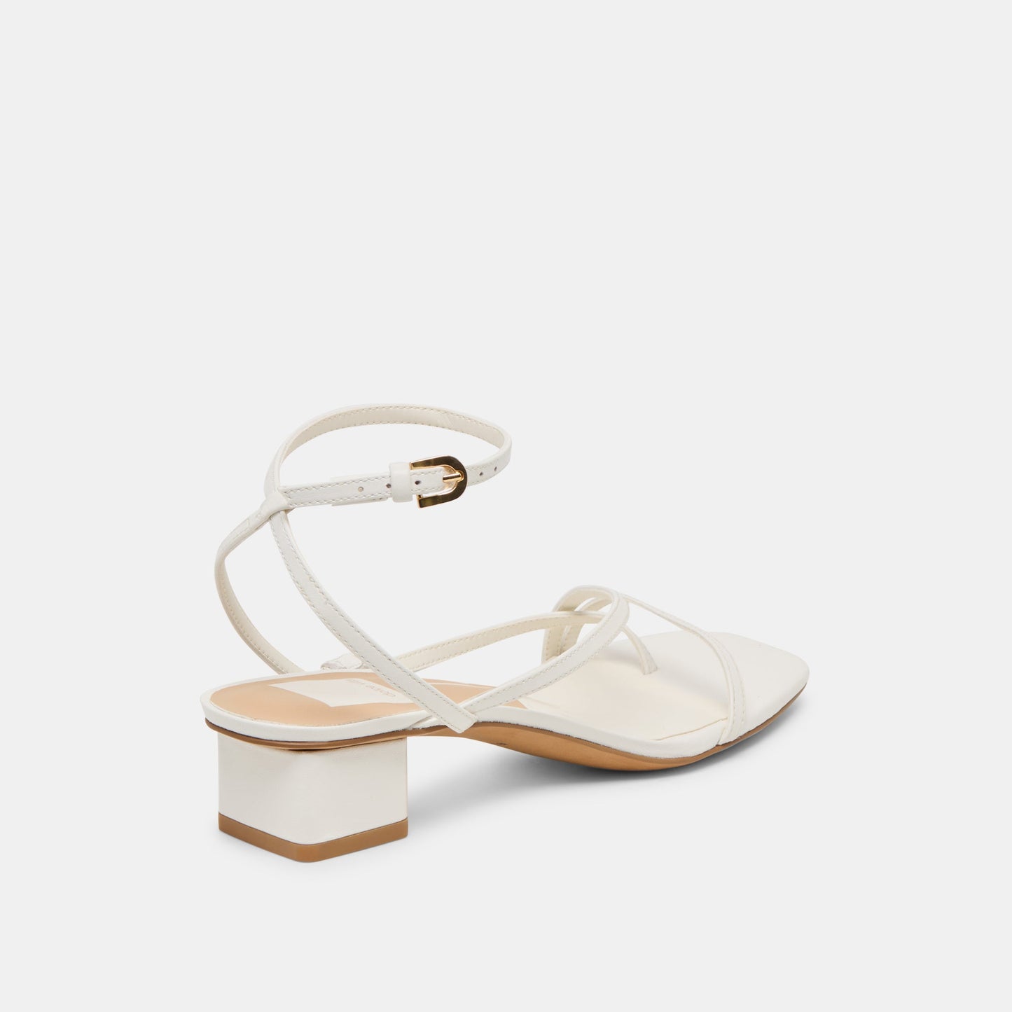 Karlos Wide True White Leather Sandals