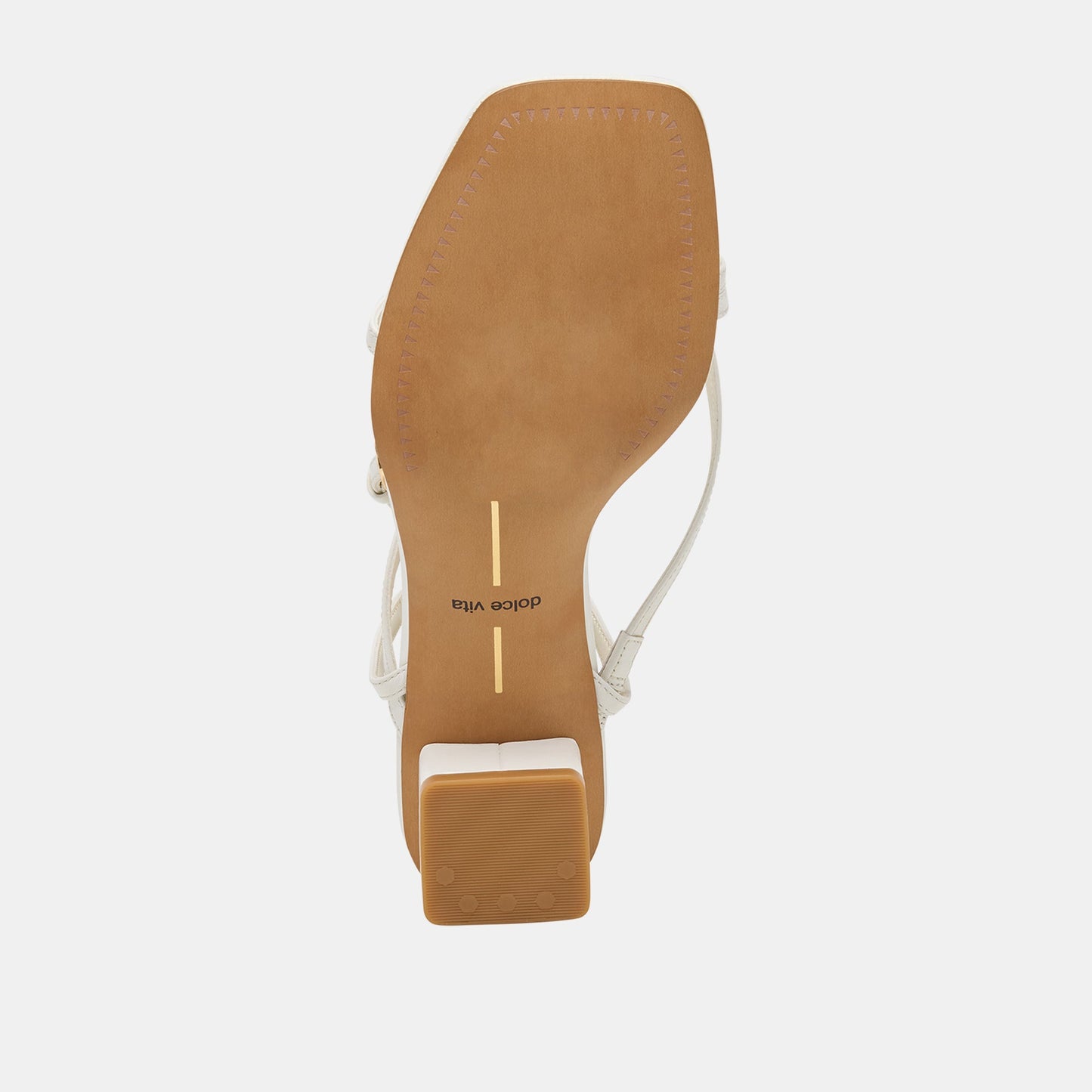 Karlos Wide True White Leather Sandals