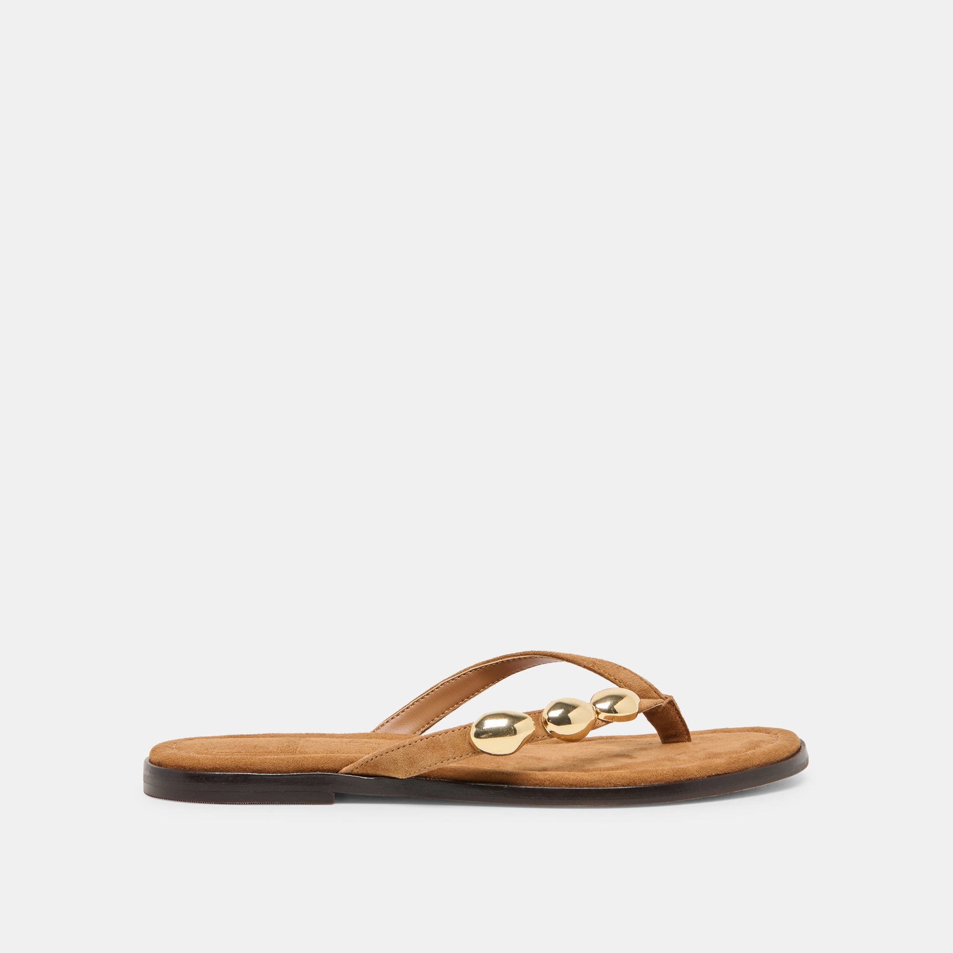 Juny Teak Suede Sandals