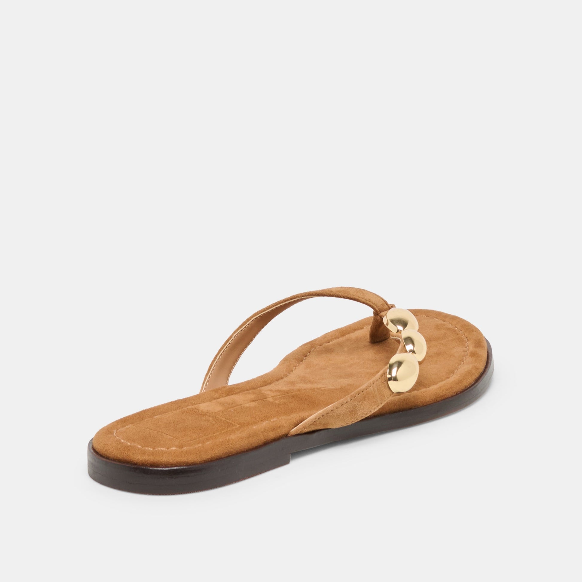 Juny Teak Suede Sandals