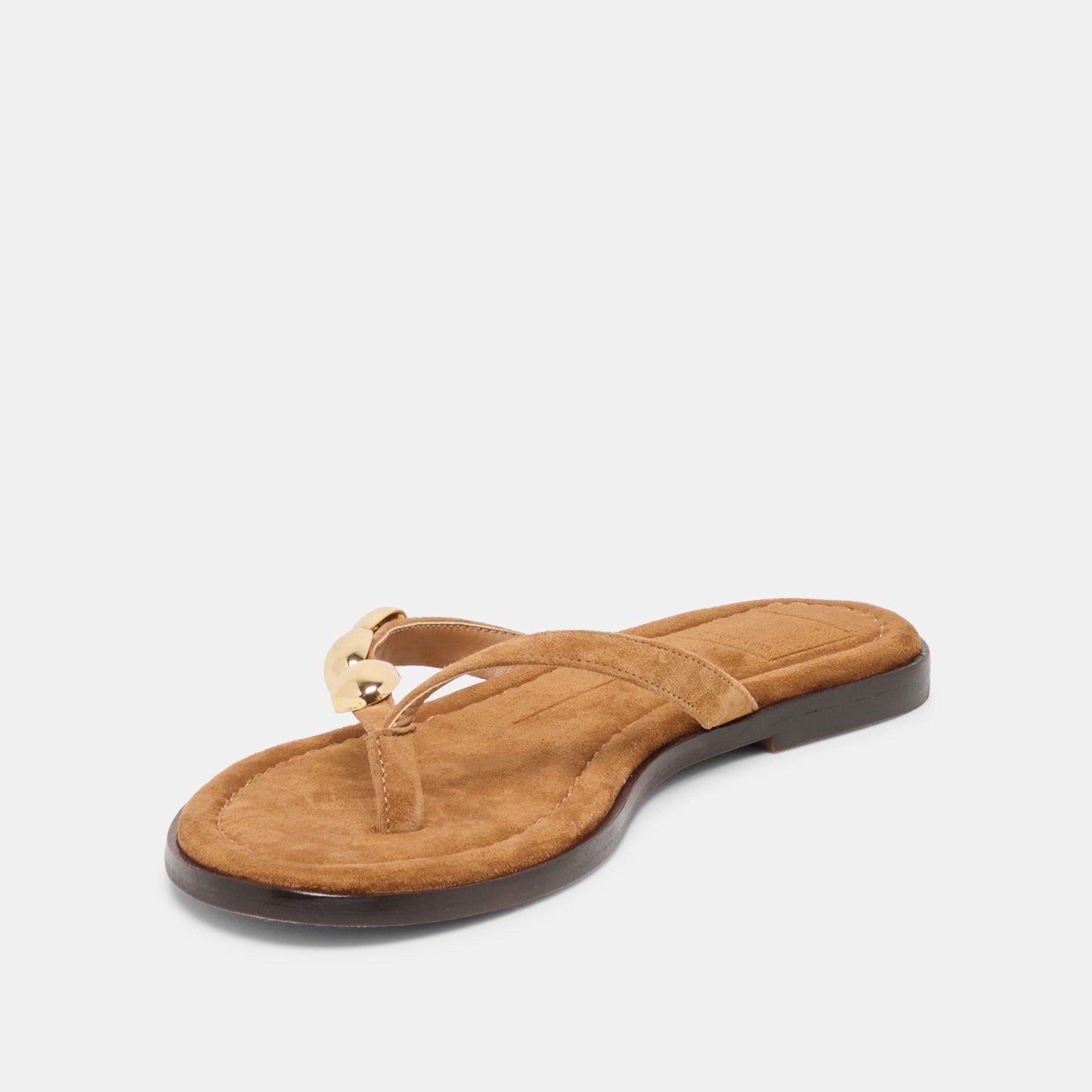 Juny Teak Suede Sandals