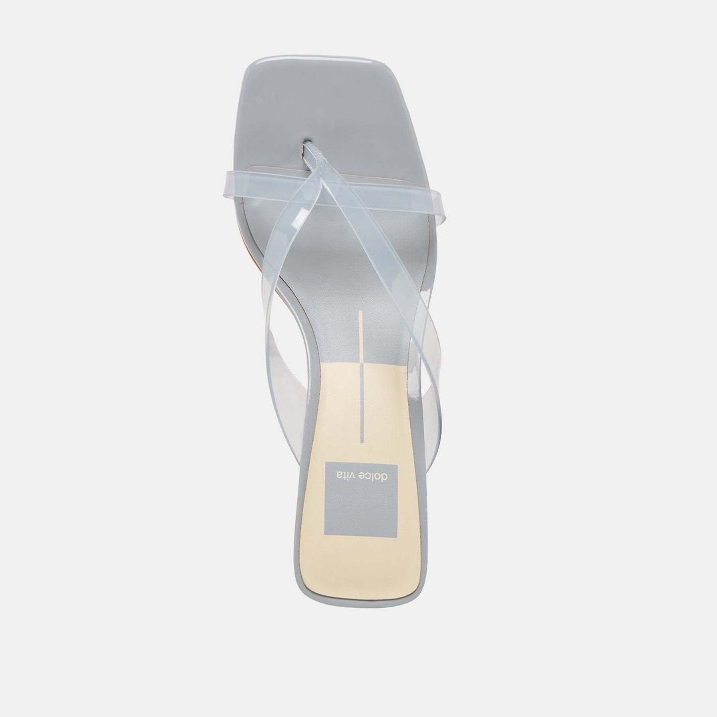 Brevel Vinyl Dusty Blue Jelly Heels