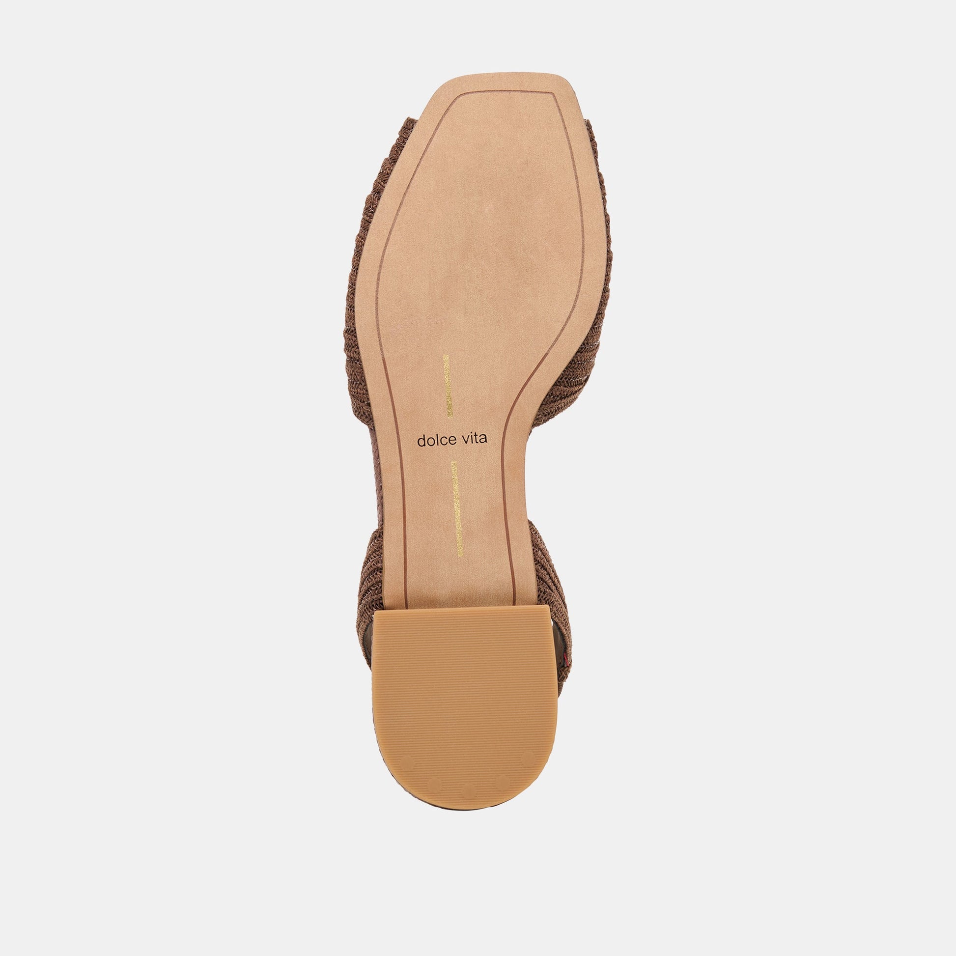 MARZY Cocoa Raffia Slingback Peep-Toe Sandals