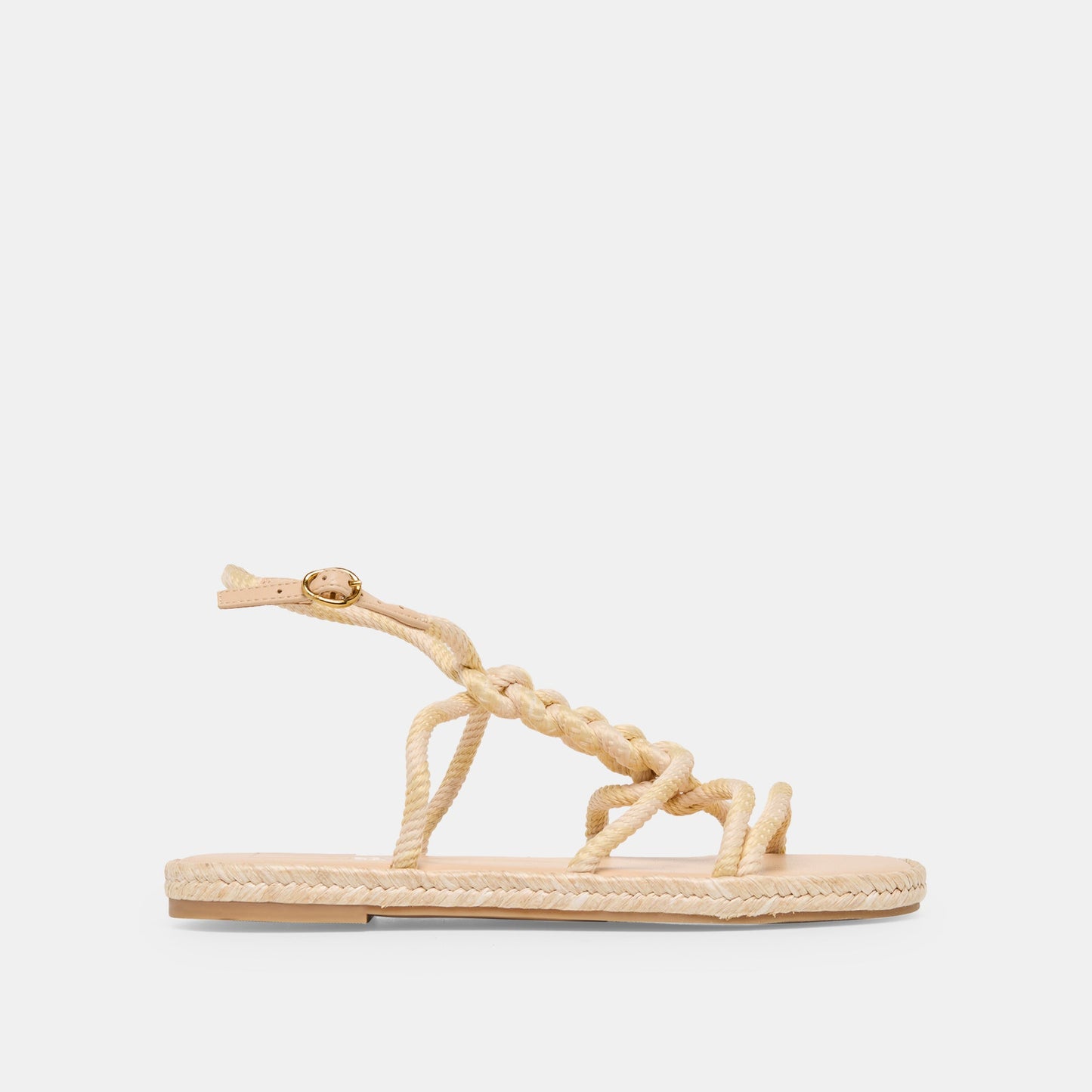ELYANA Natural Multi Rope Raffia Strappy Sandals