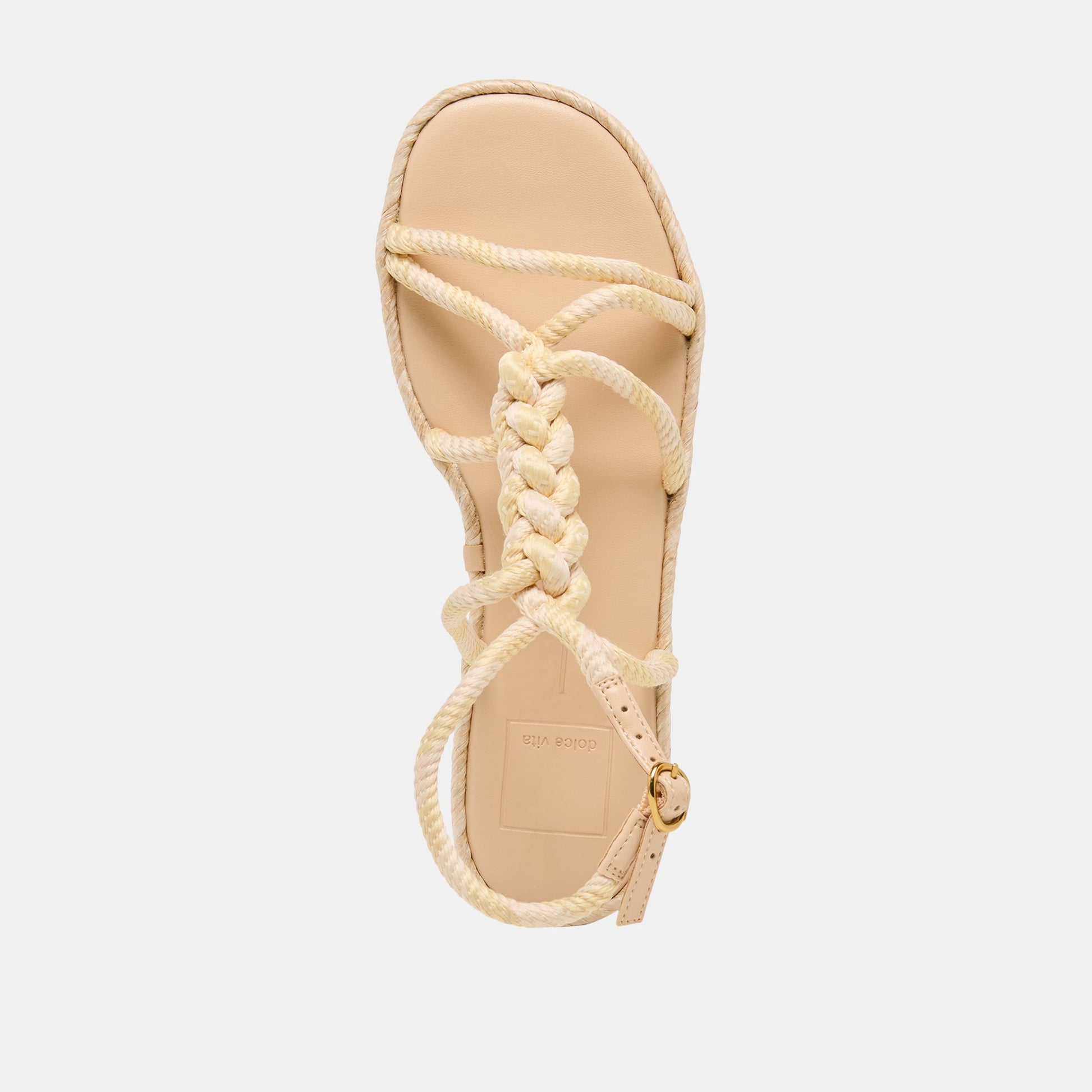 ELYANA Natural Multi Rope Raffia Strappy Sandals