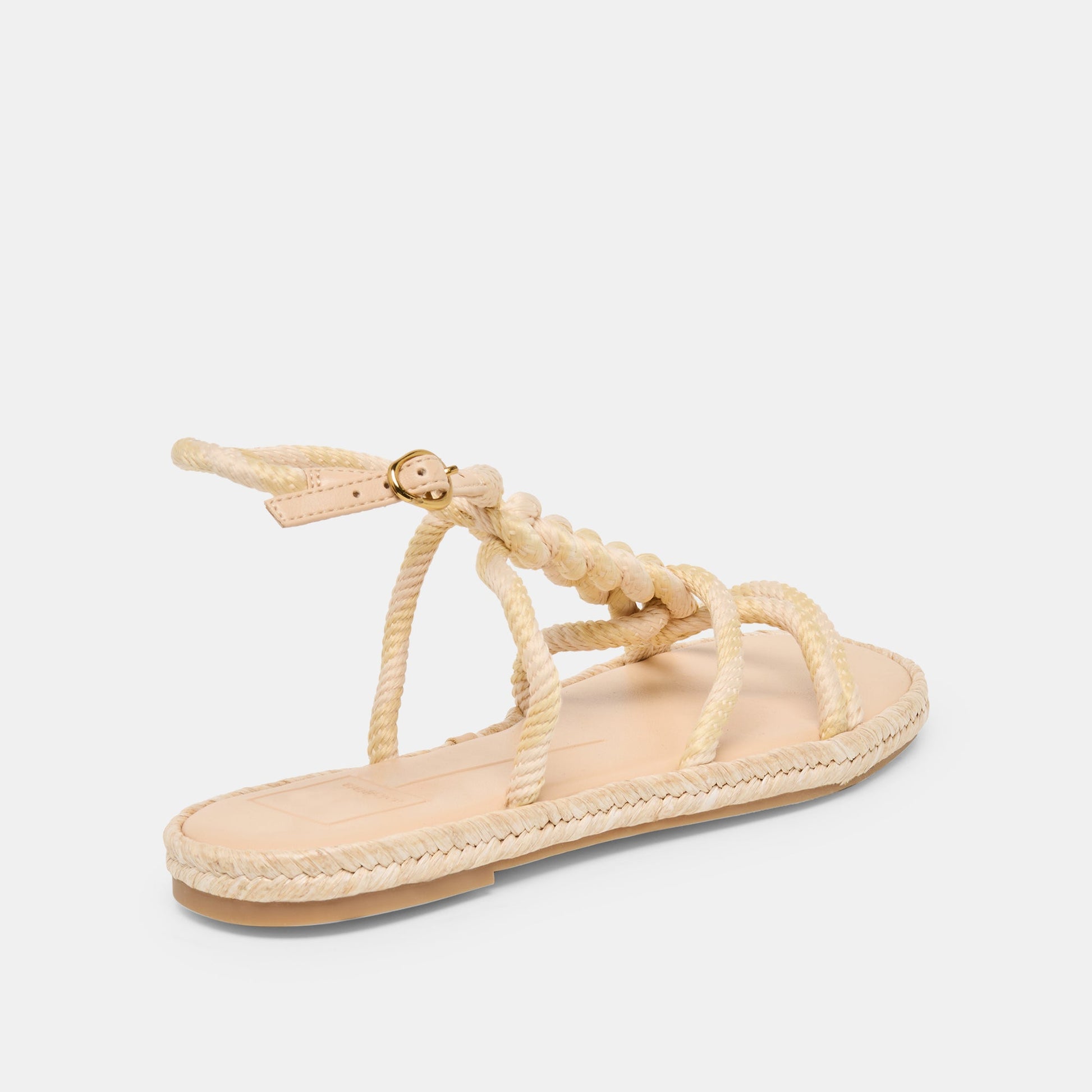 ELYANA Natural Multi Rope Raffia Strappy Sandals