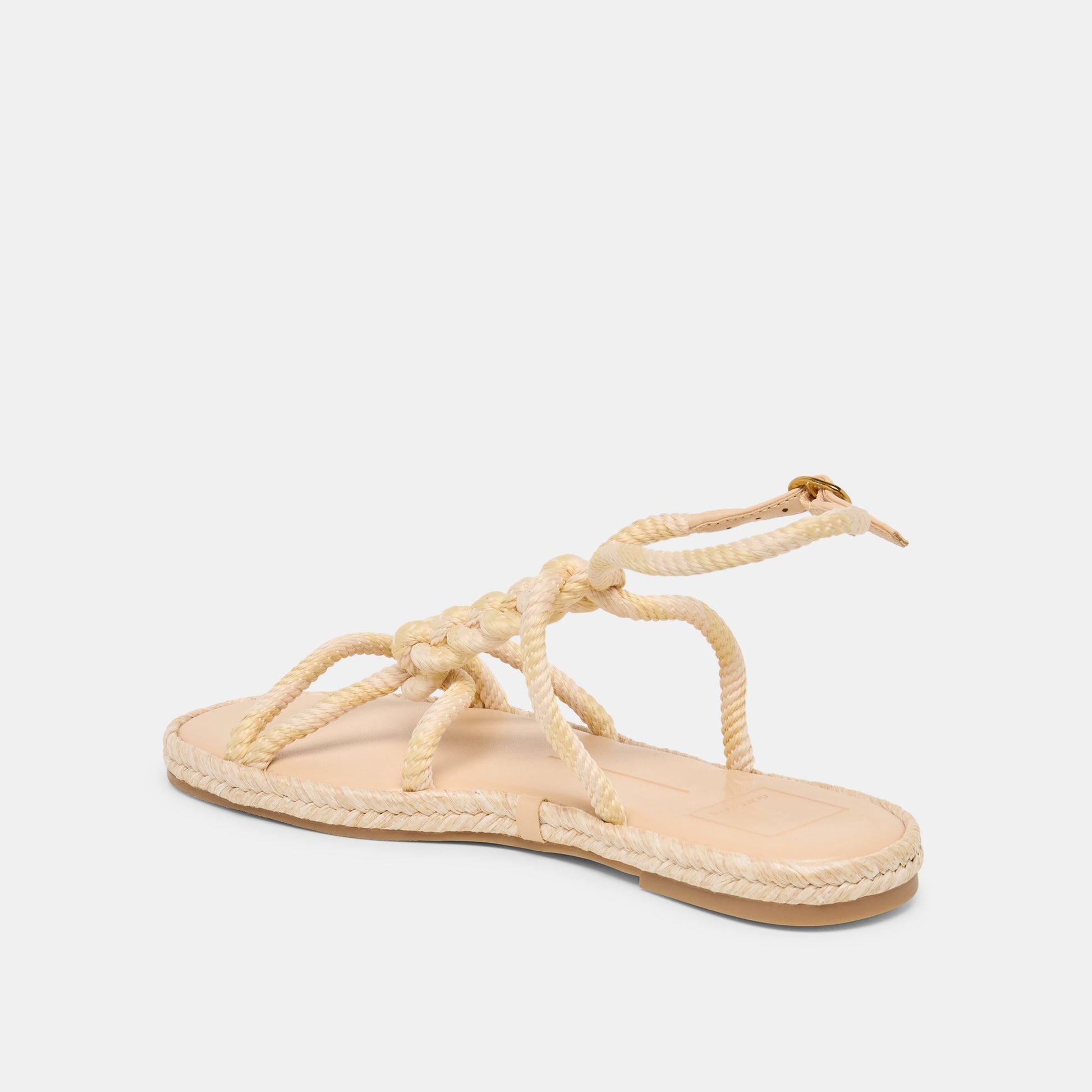ELYANA Natural Multi Rope Raffia Strappy Sandals