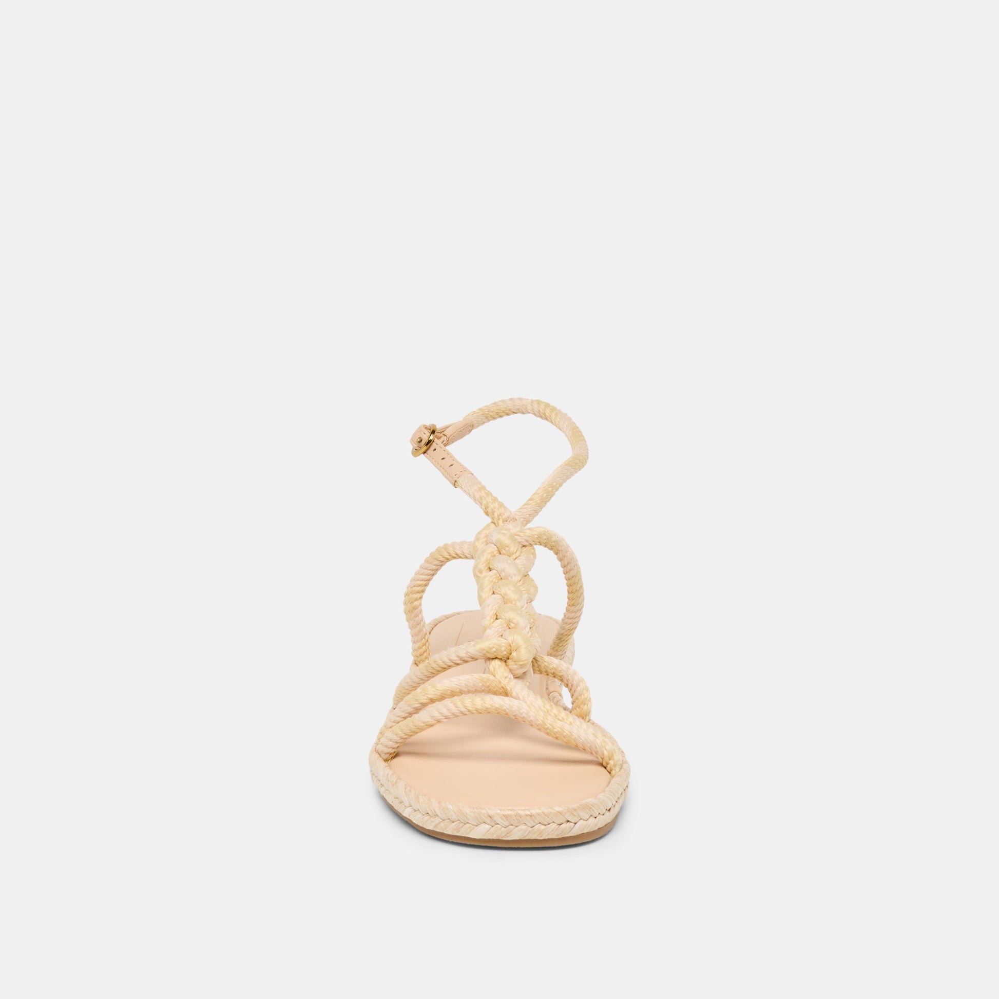 ELYANA Natural Multi Rope Raffia Strappy Sandals