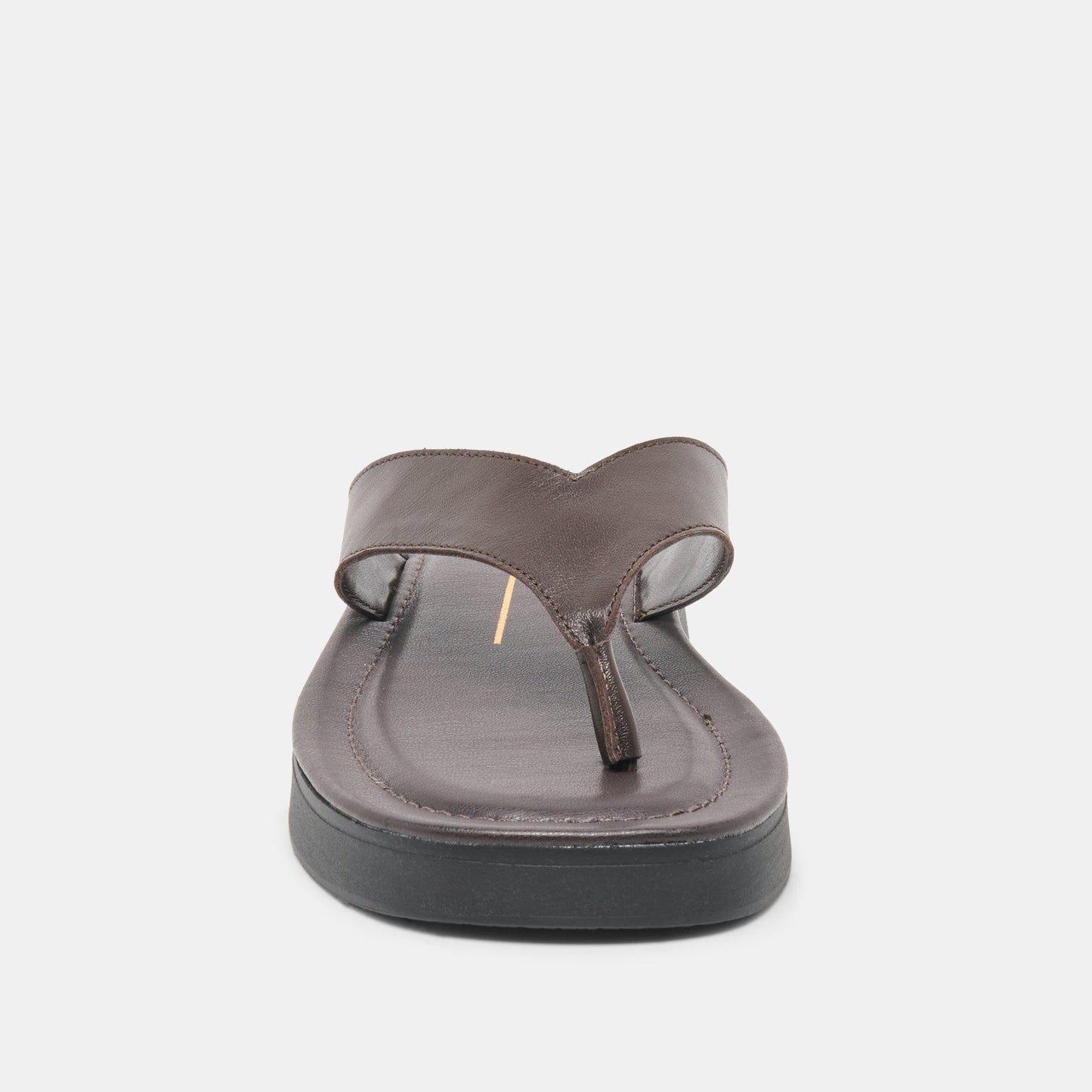 BLAYZE Dk Chocolate Leather Platform Flip-Flop Sandals
