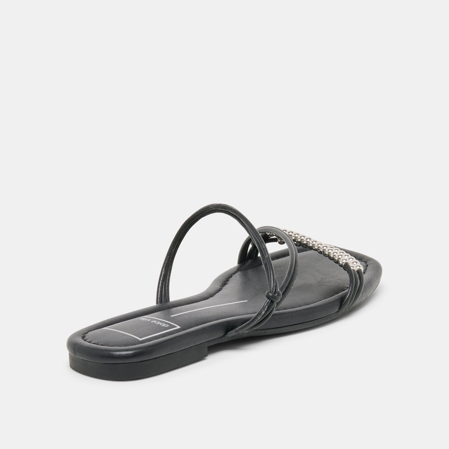 LYNDEE BEAD Black Stella Strappy Open-Toe Sandals