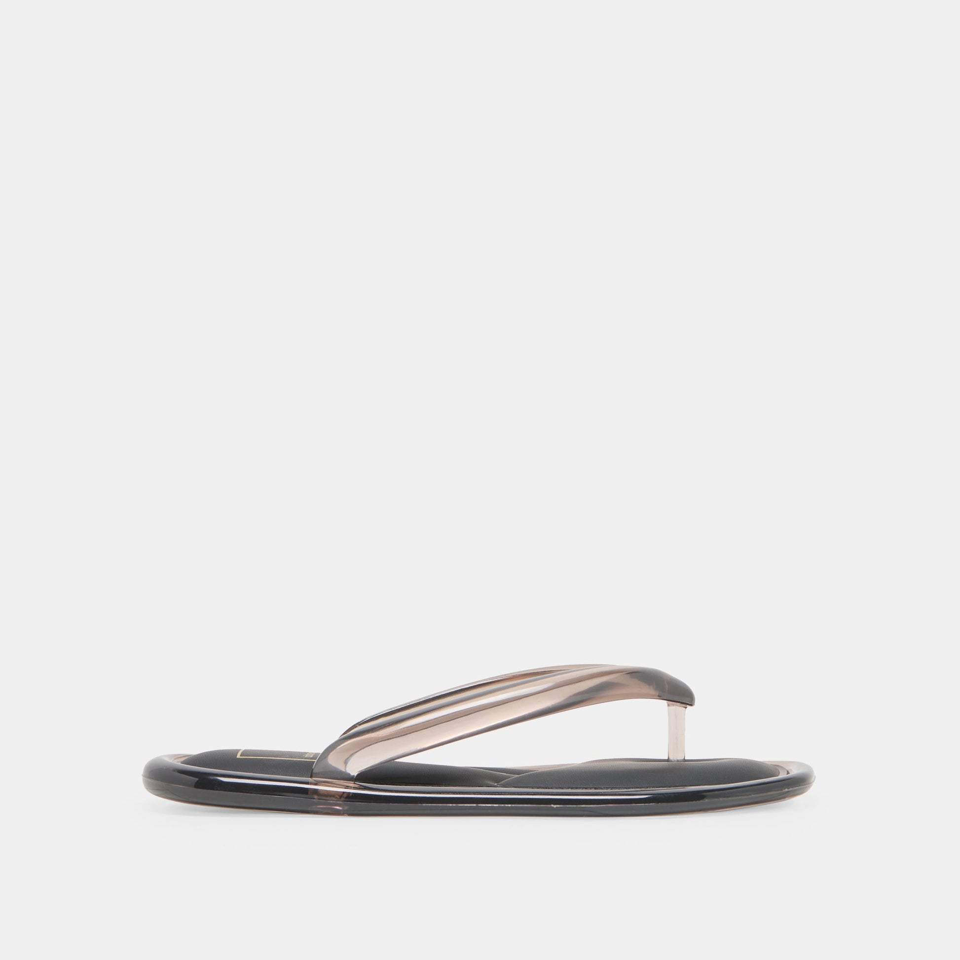 JOZEY Black Jelly Flip-Flop Sandals