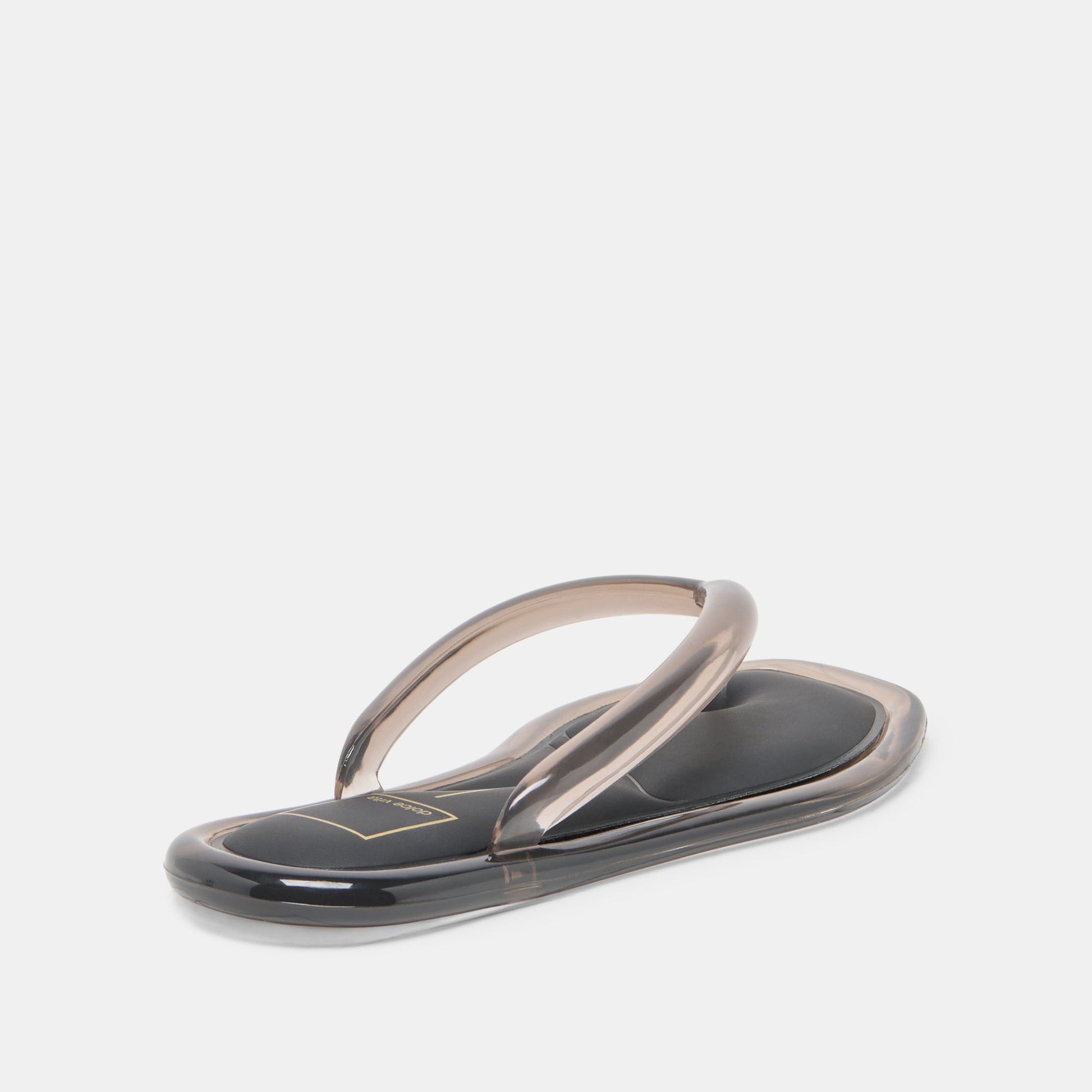 JOZEY Black Jelly Flip-Flop Sandals
