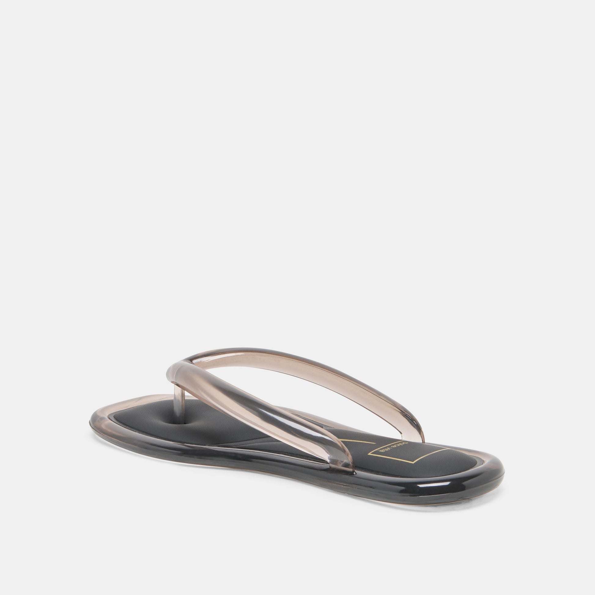 JOZEY Black Jelly Flip-Flop Sandals